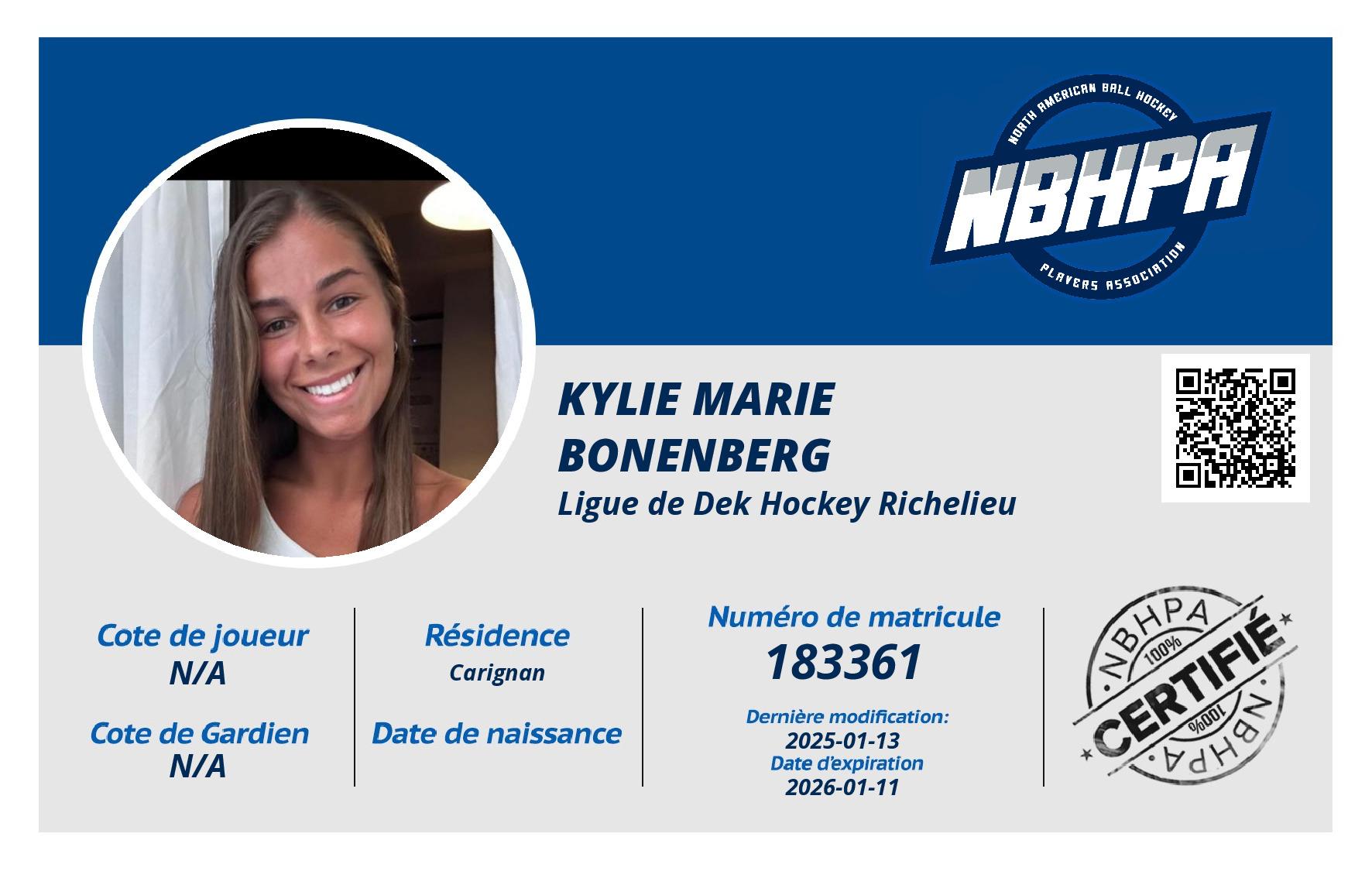 Kylie Marie Bonenberg 