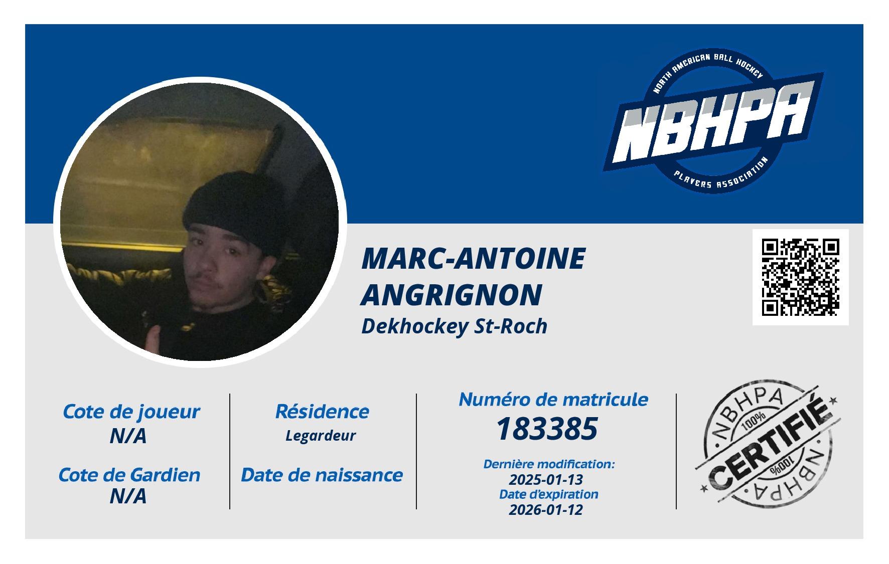Marc-Antoine  Angrignon 
