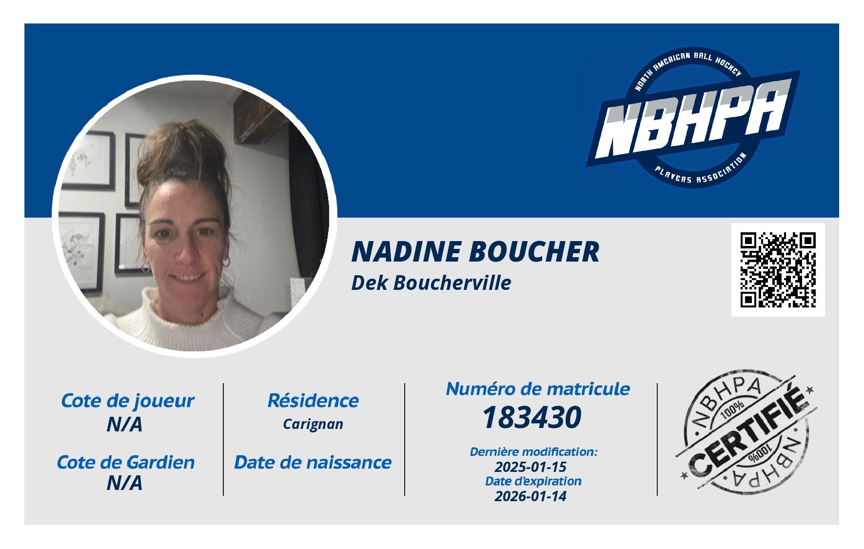 Nadine Boucher