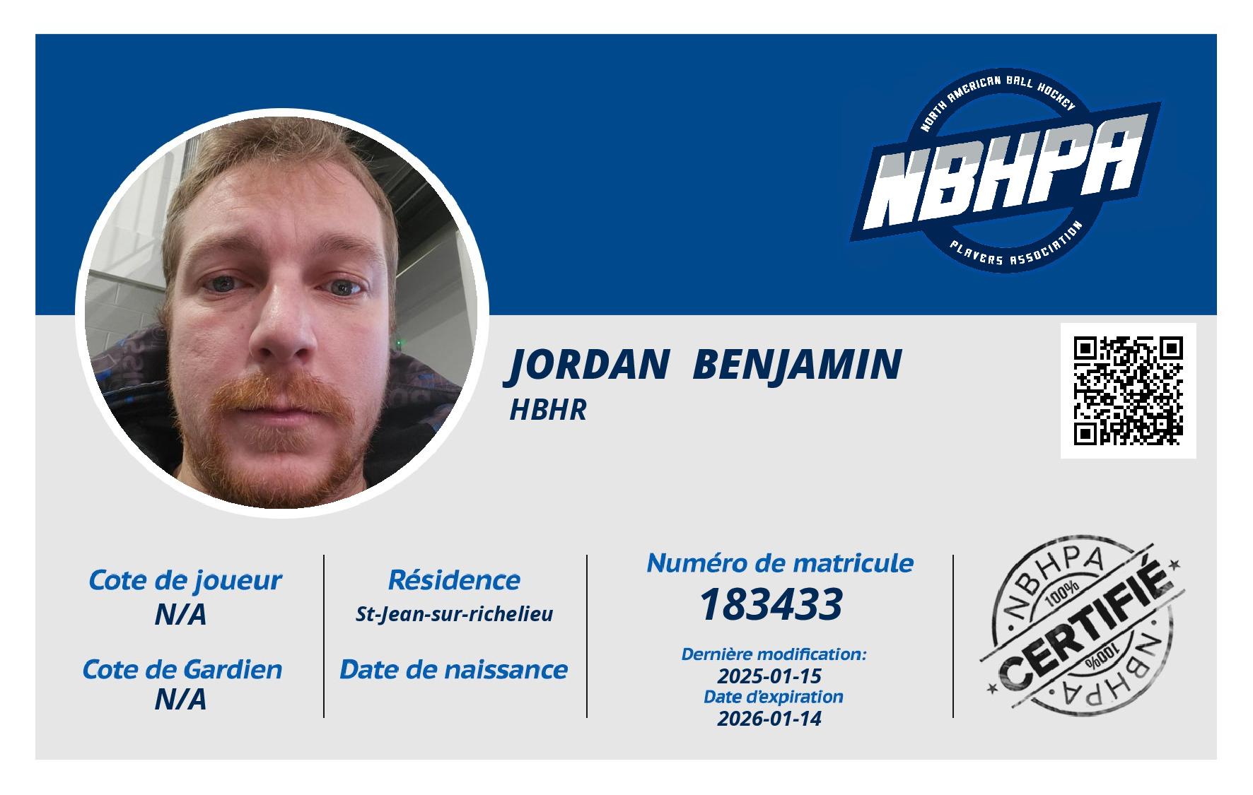 Jordan  Benjamin