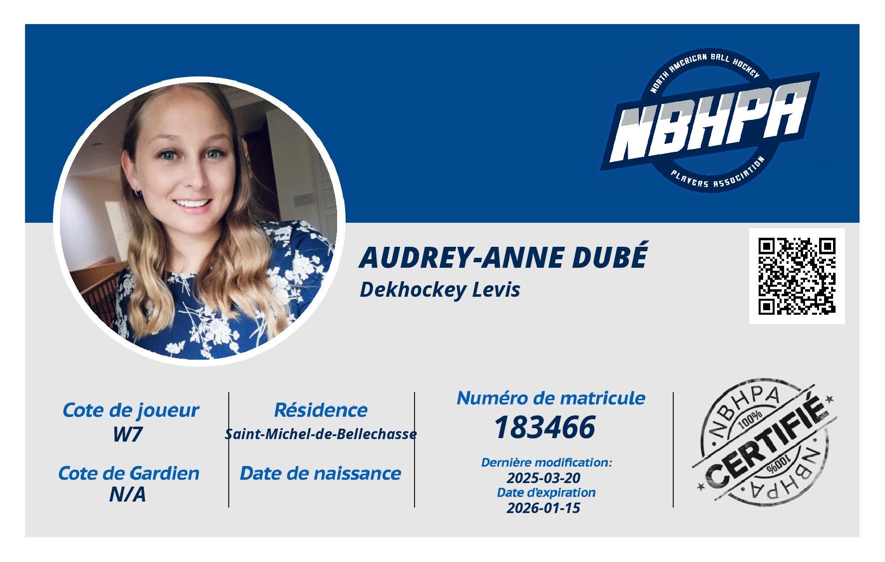 Audrey-Anne Dubé