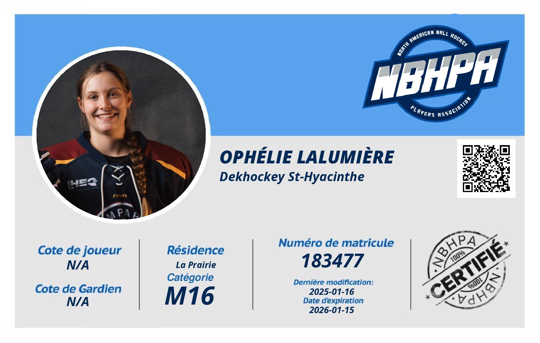 Ophélie Lalumière