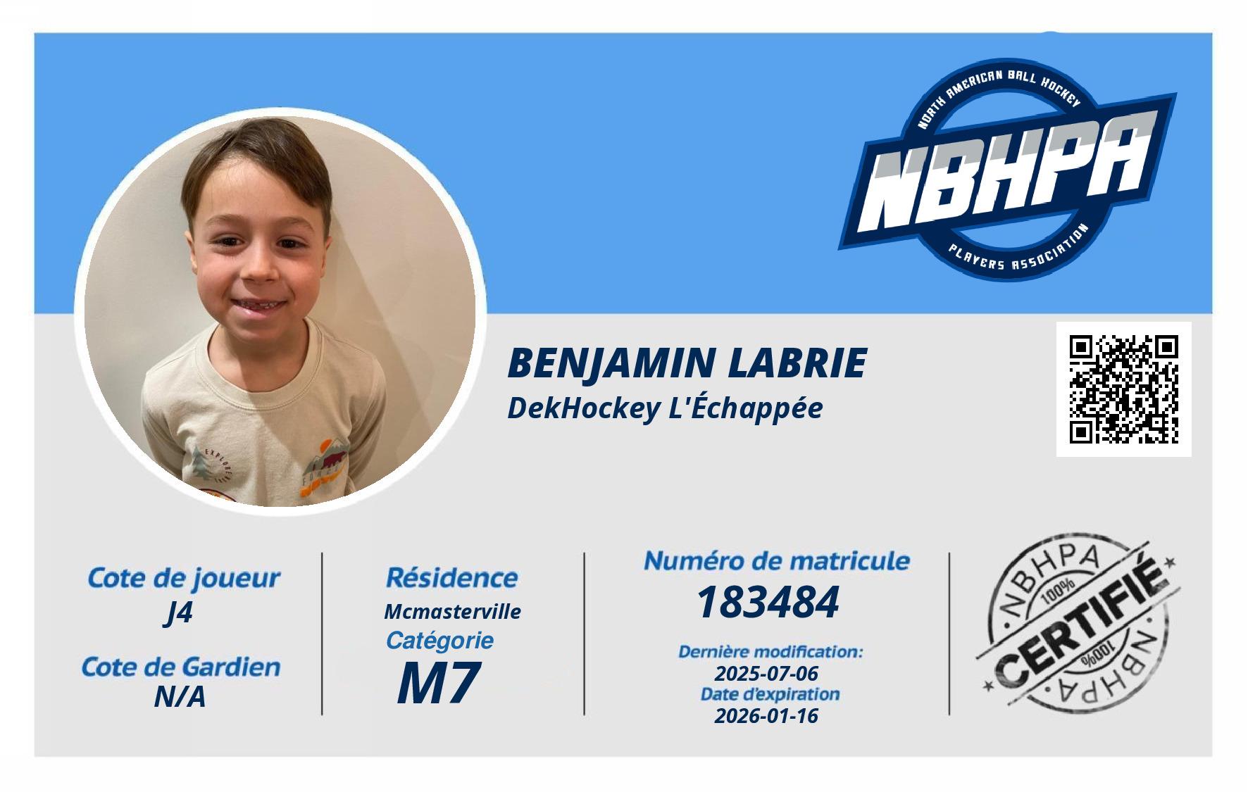 Benjamin Labrie