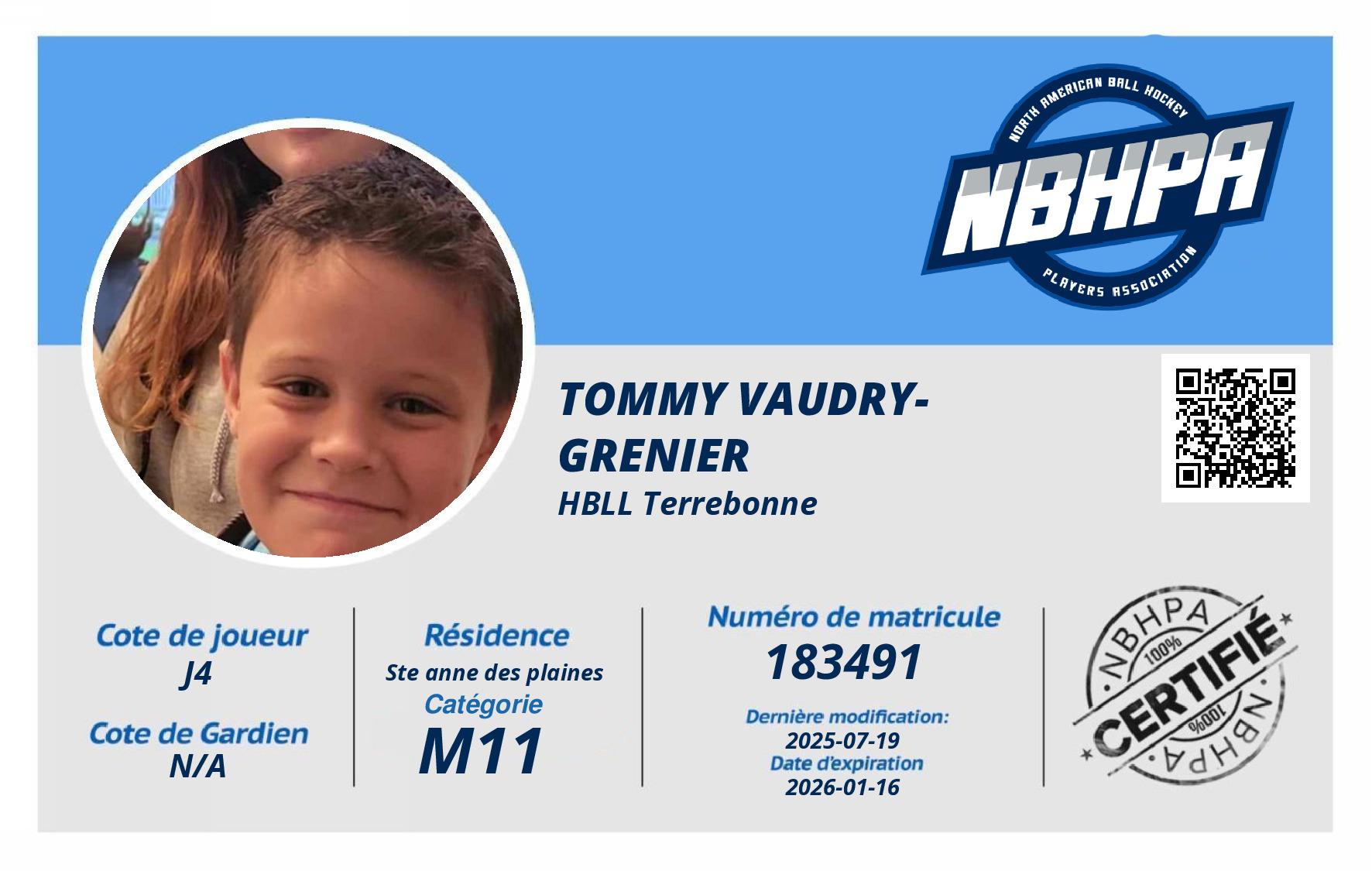 Tommy Vaudry-Grenier