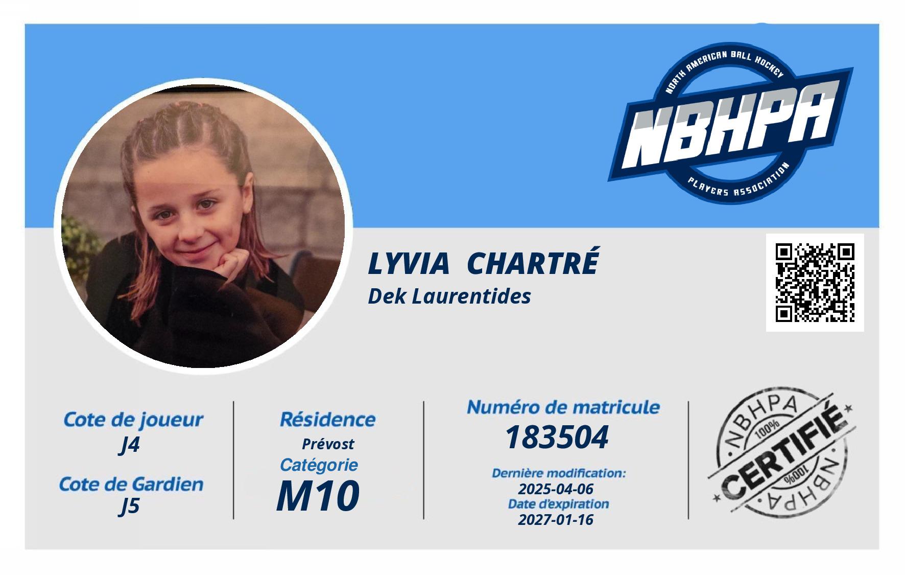 Lyvia  Chartré 