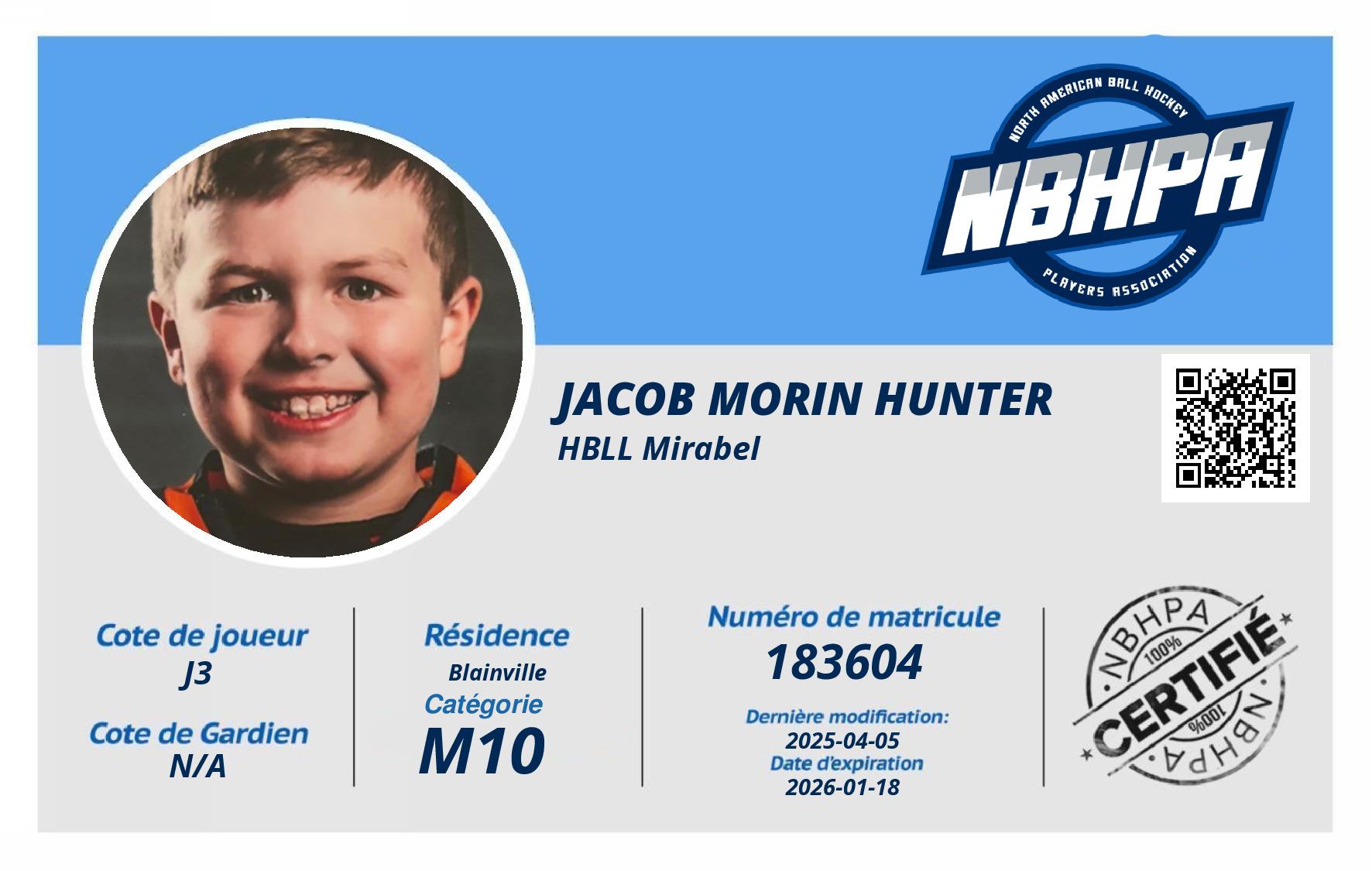 Jacob Morin Hunter