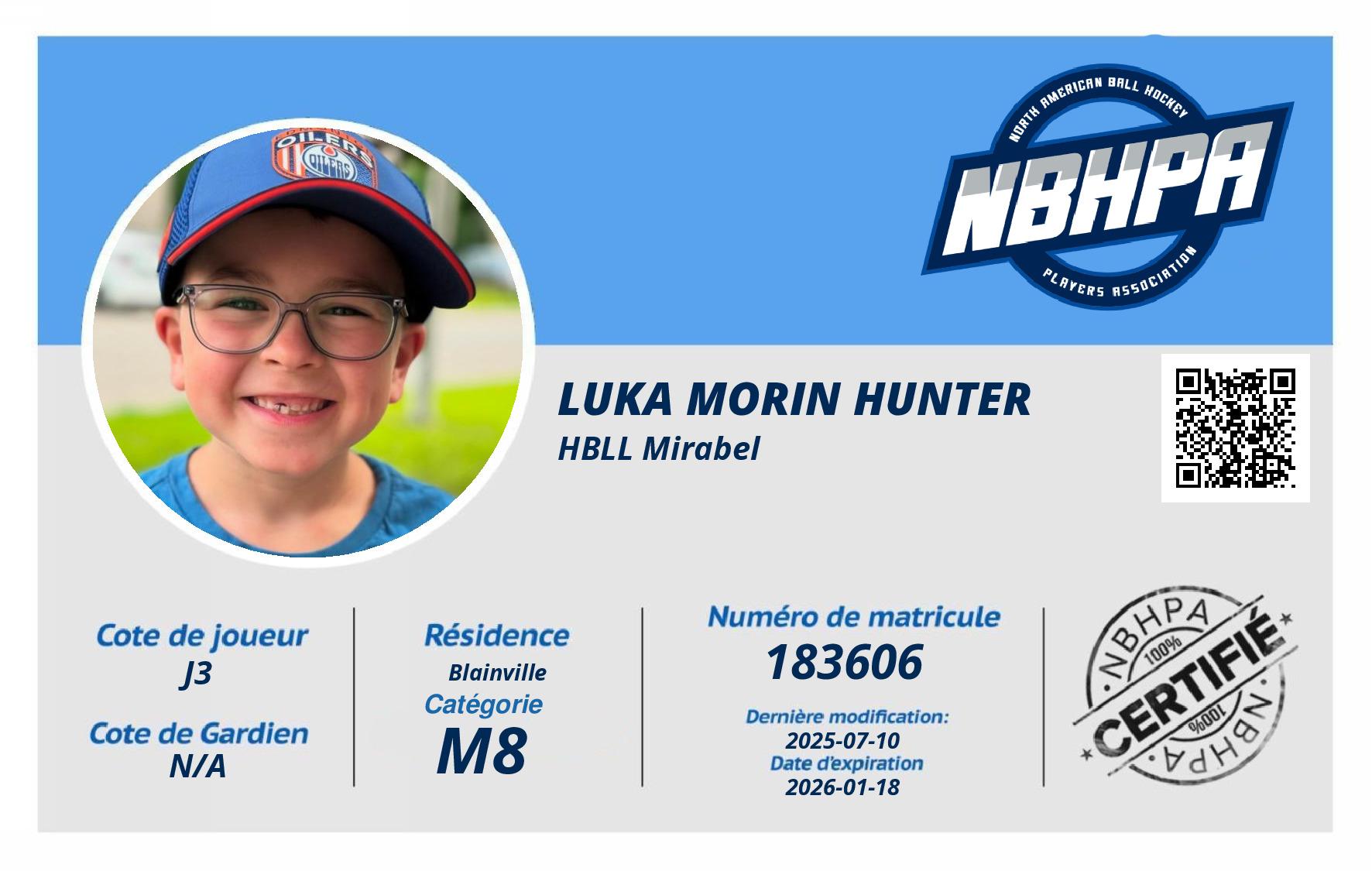 Luka Morin Hunter