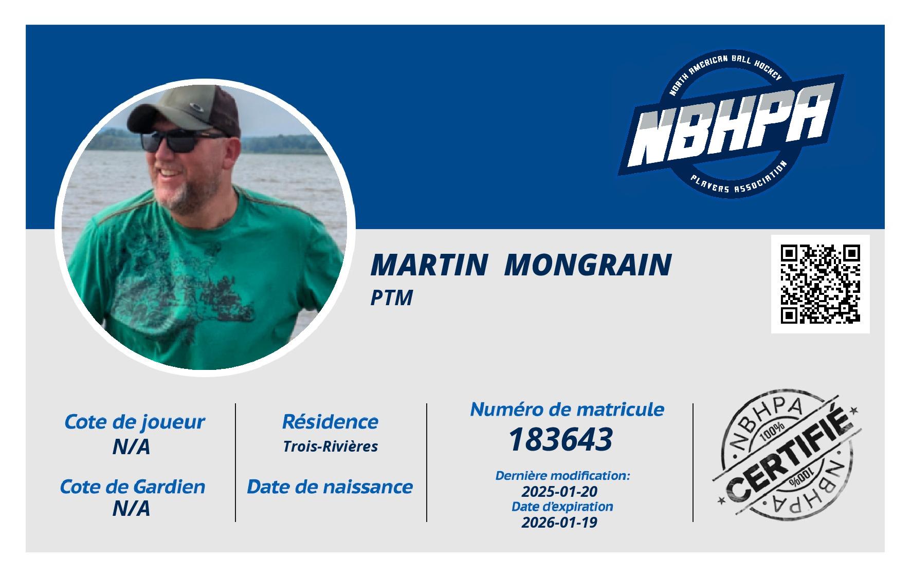 Martin  Mongrain