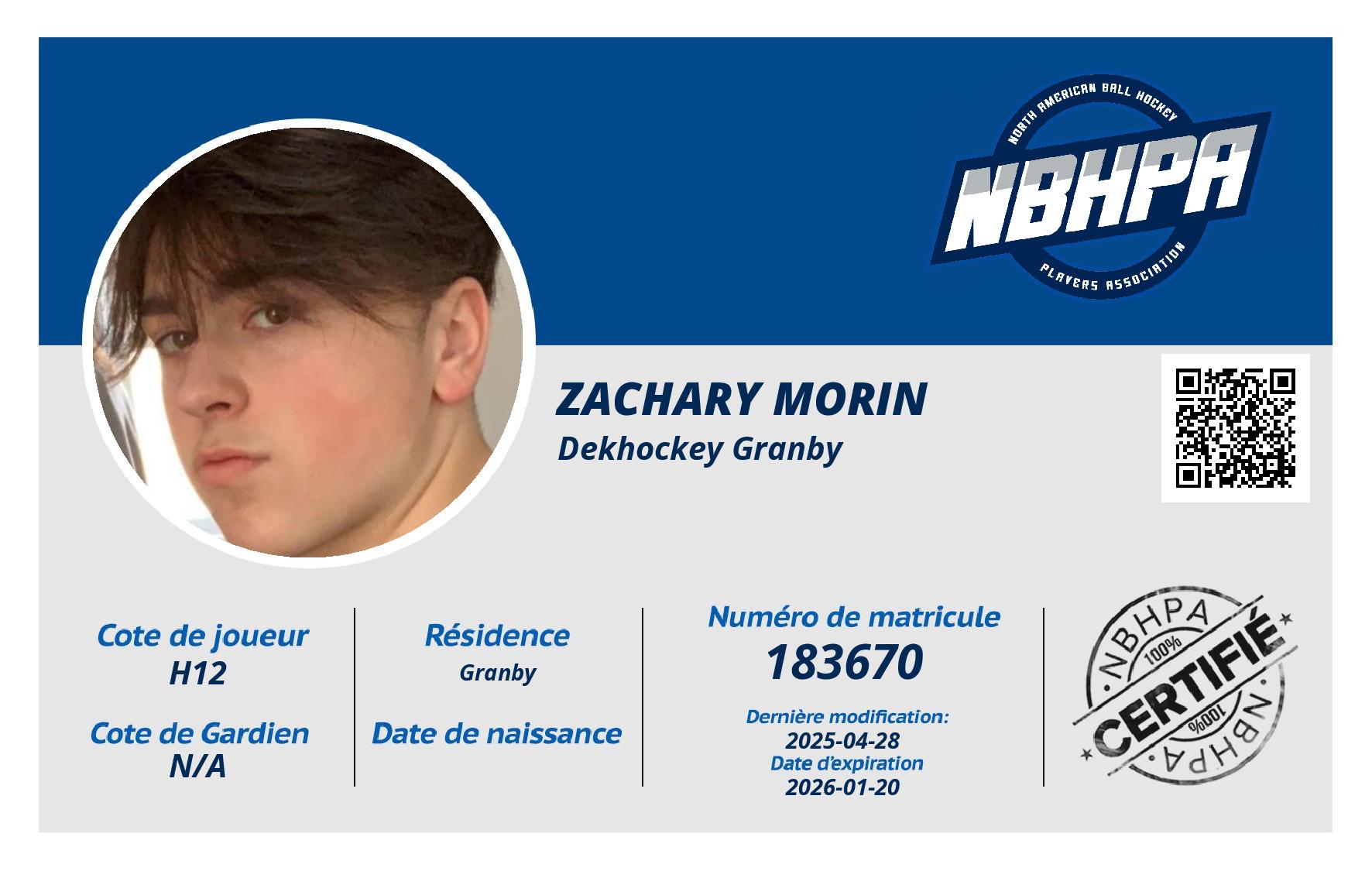 Zachary Morin