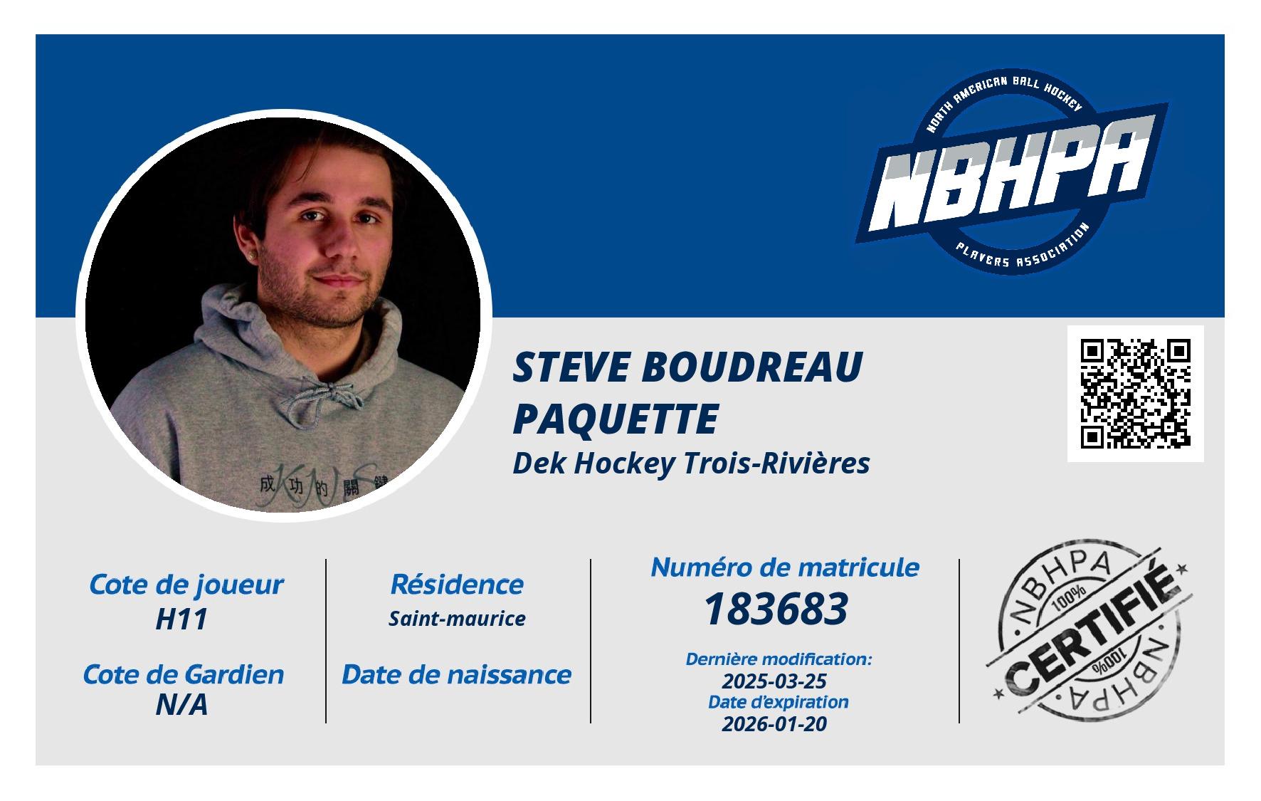 Steve Boudreau Paquette