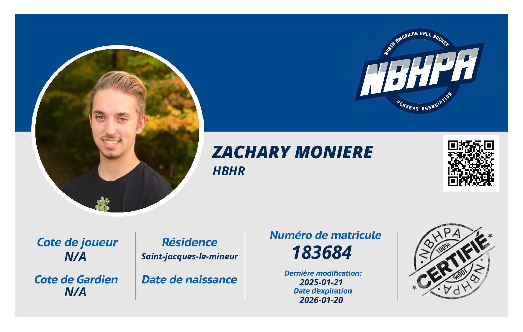 Zachary Moniere