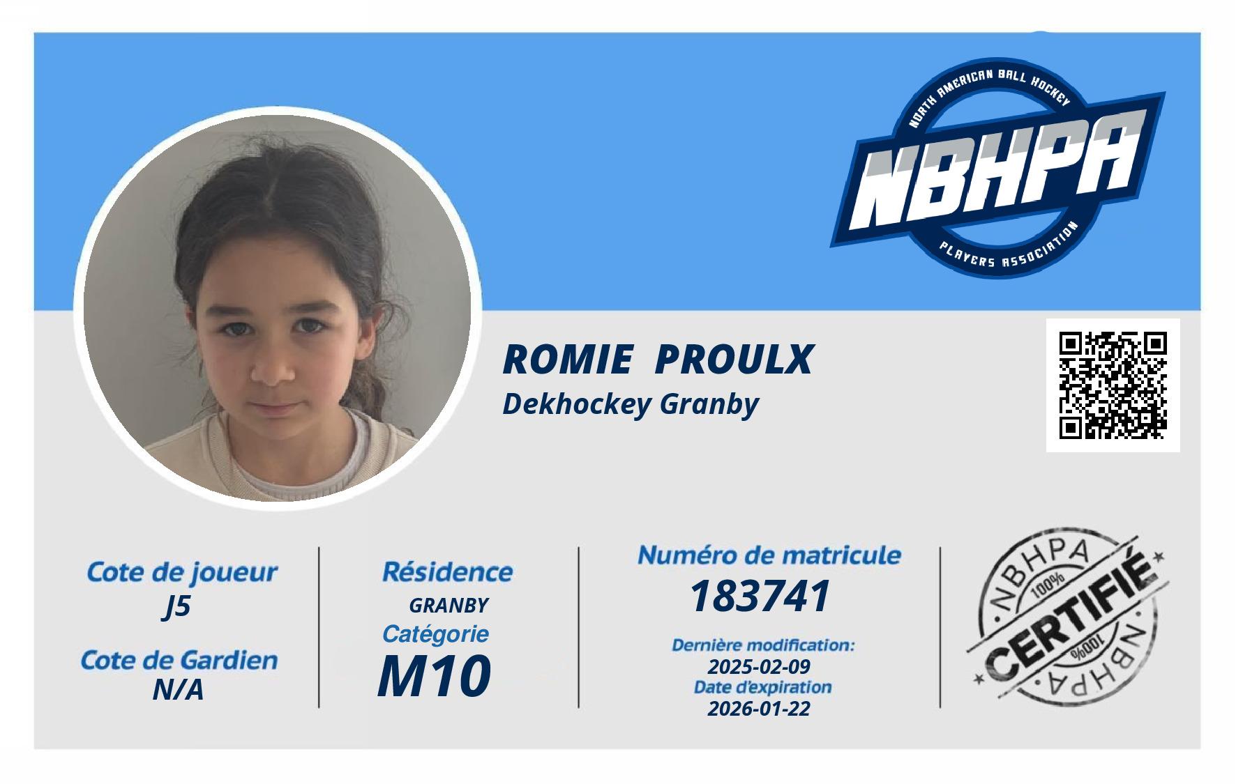 Romie  Proulx
