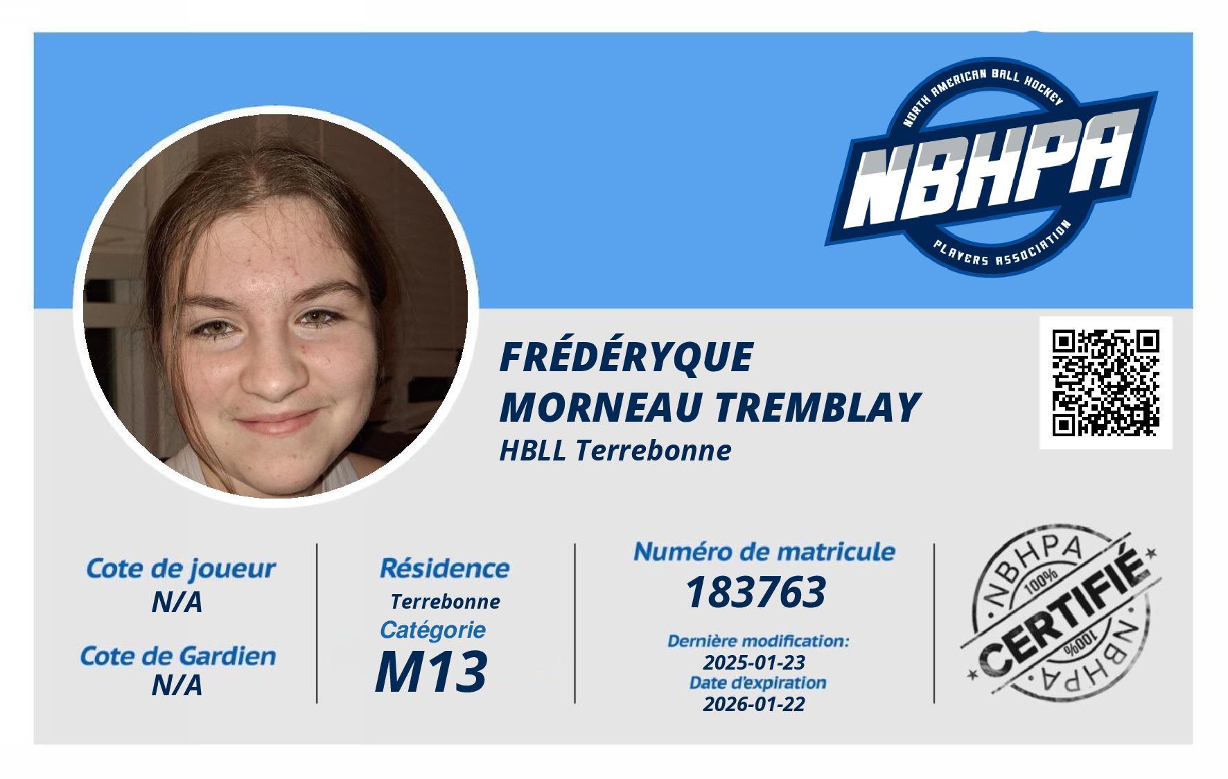 Frédéryque  Morneau Tremblay