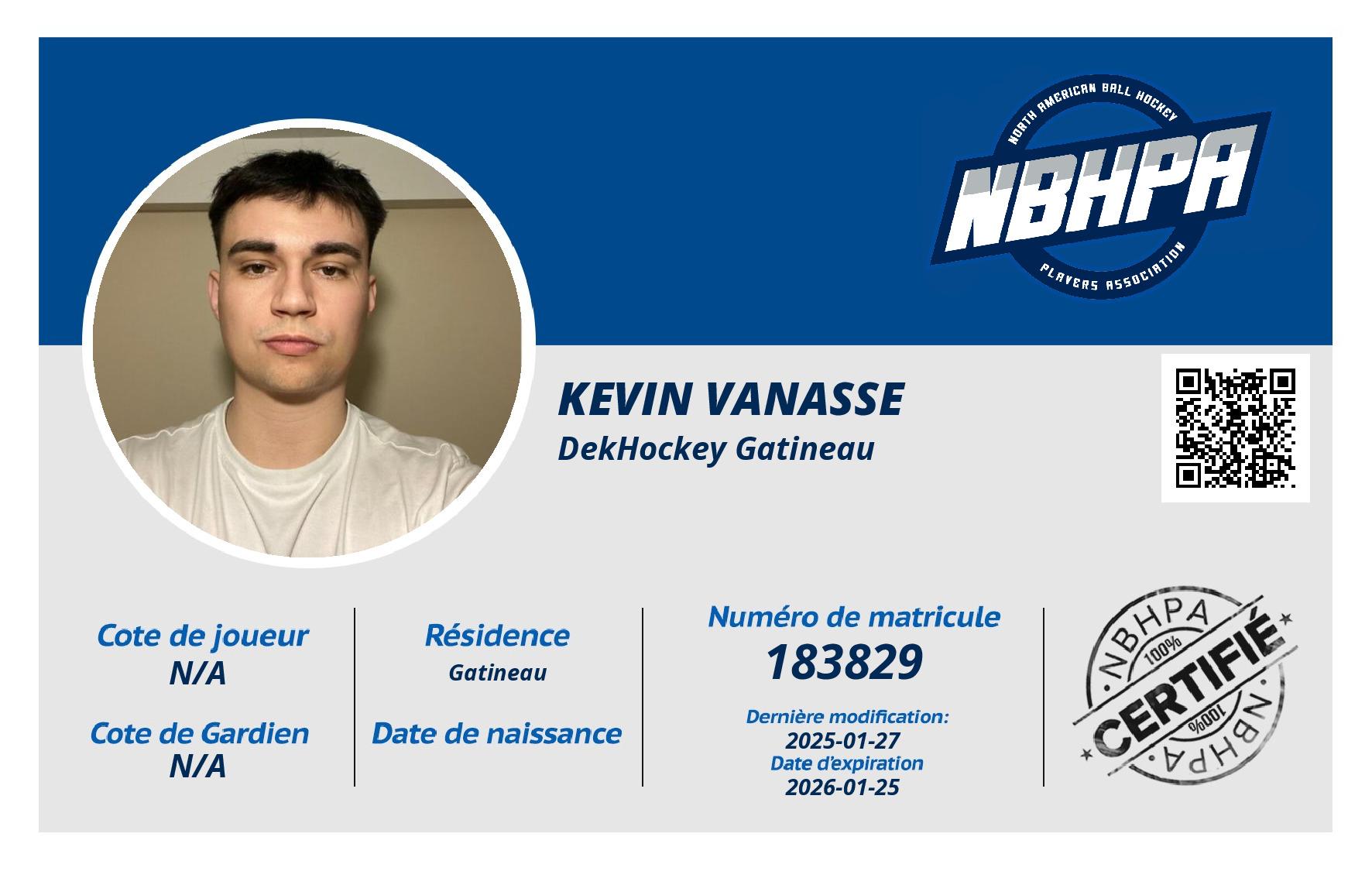 Kevin Vanasse