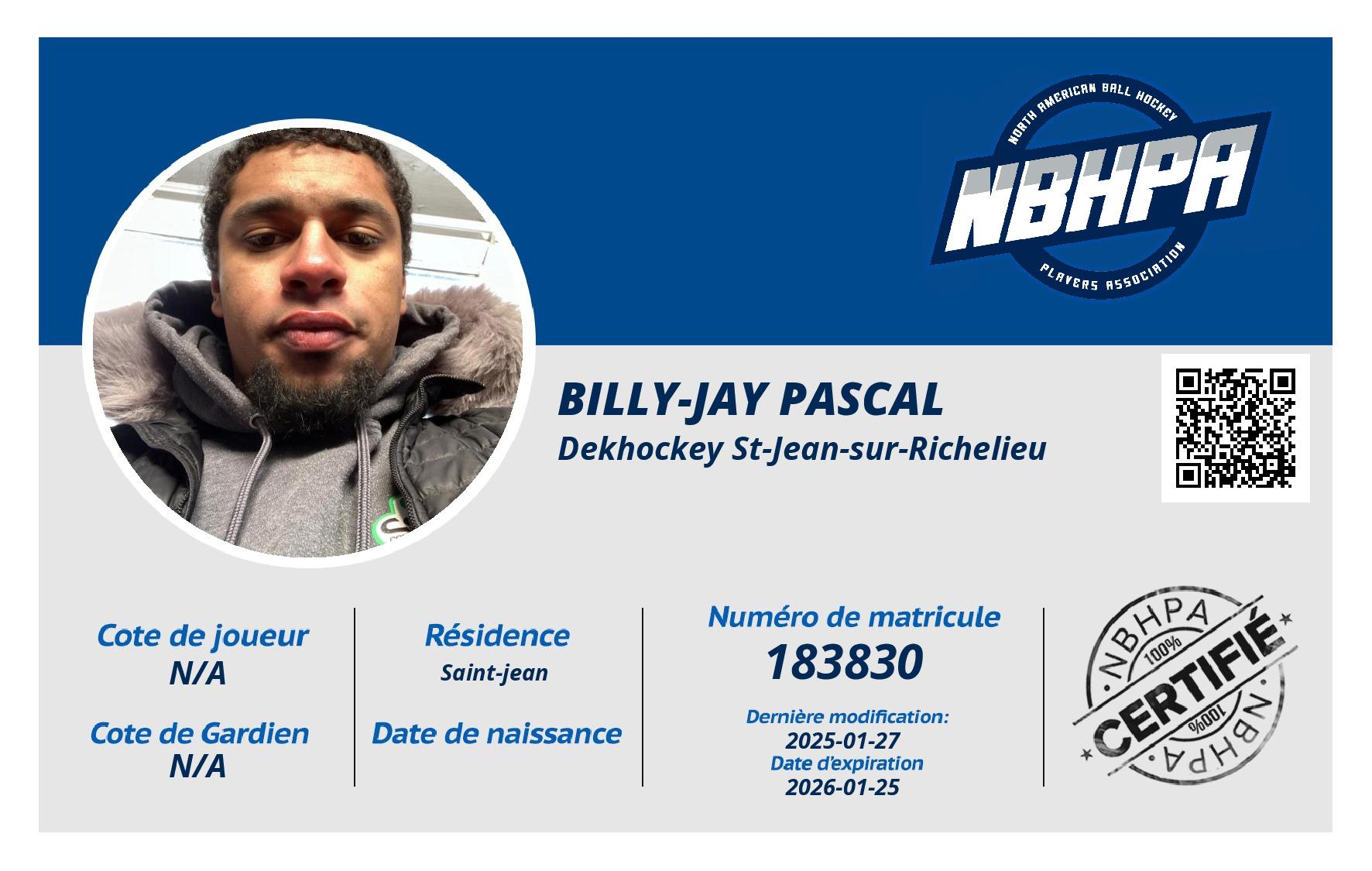 Billy-jay Pascal