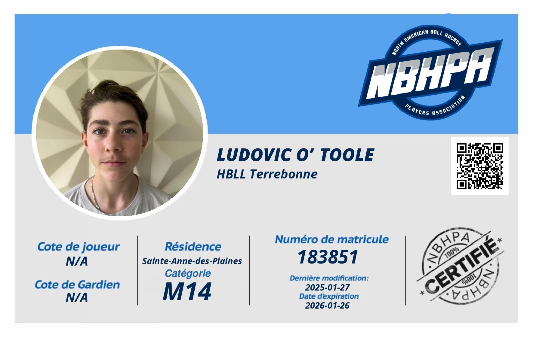 Ludovic O’toole