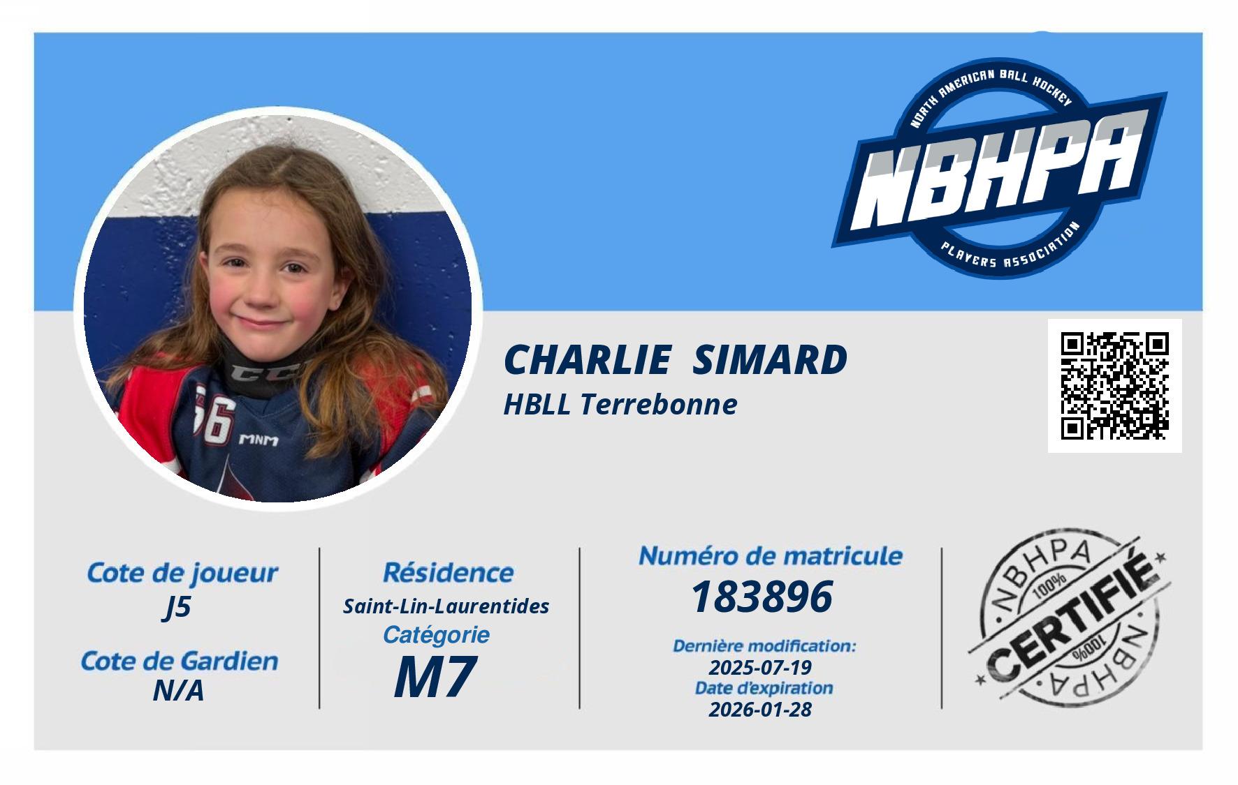 Charlie  Simard 