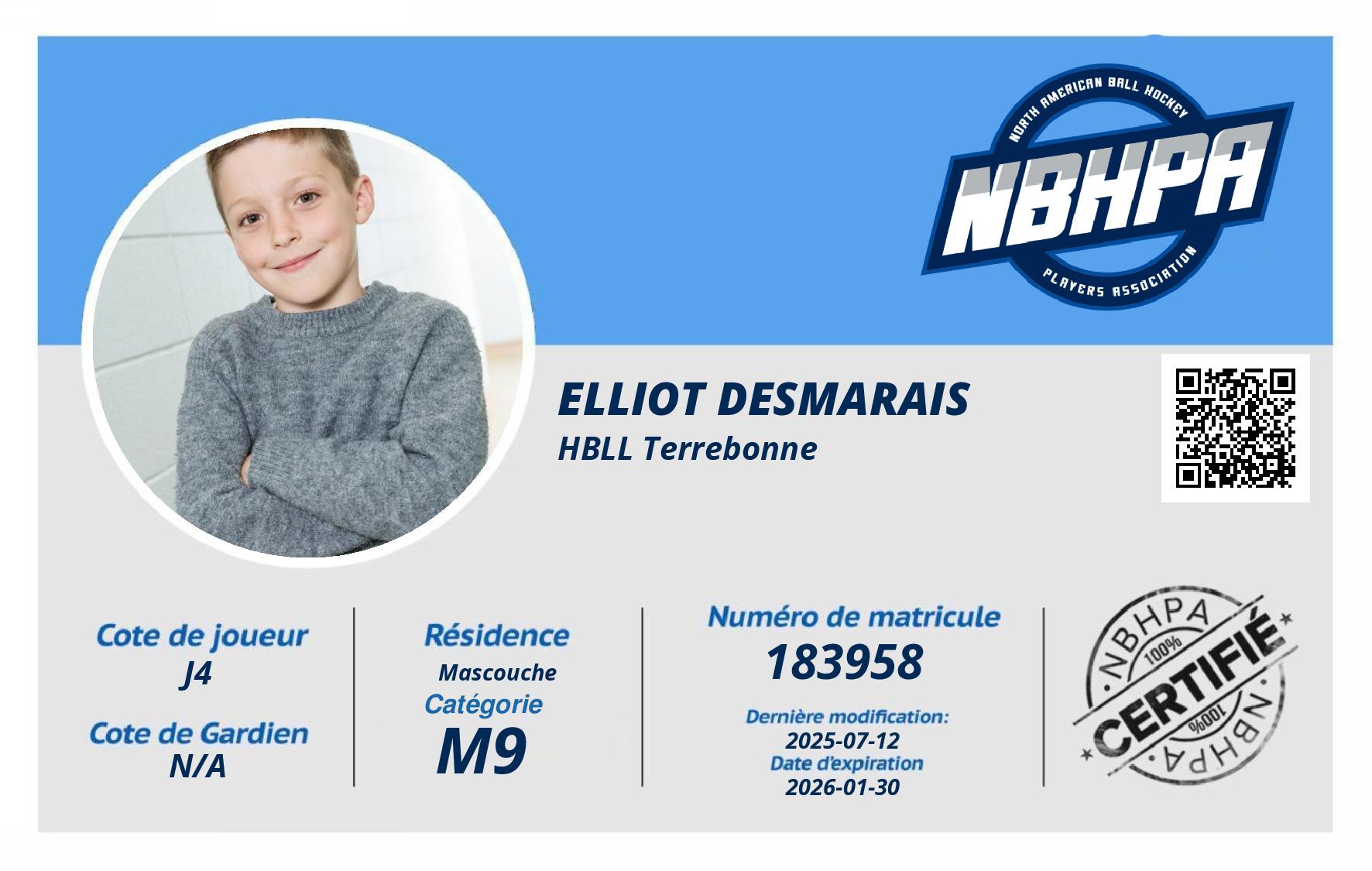 Elliot Desmarais