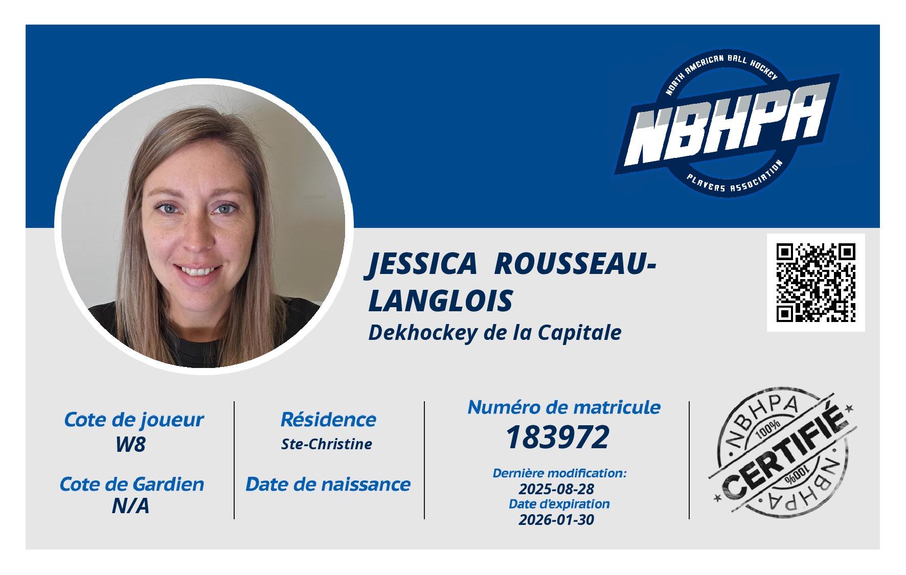 Jessica  Rousseau-Langlois 