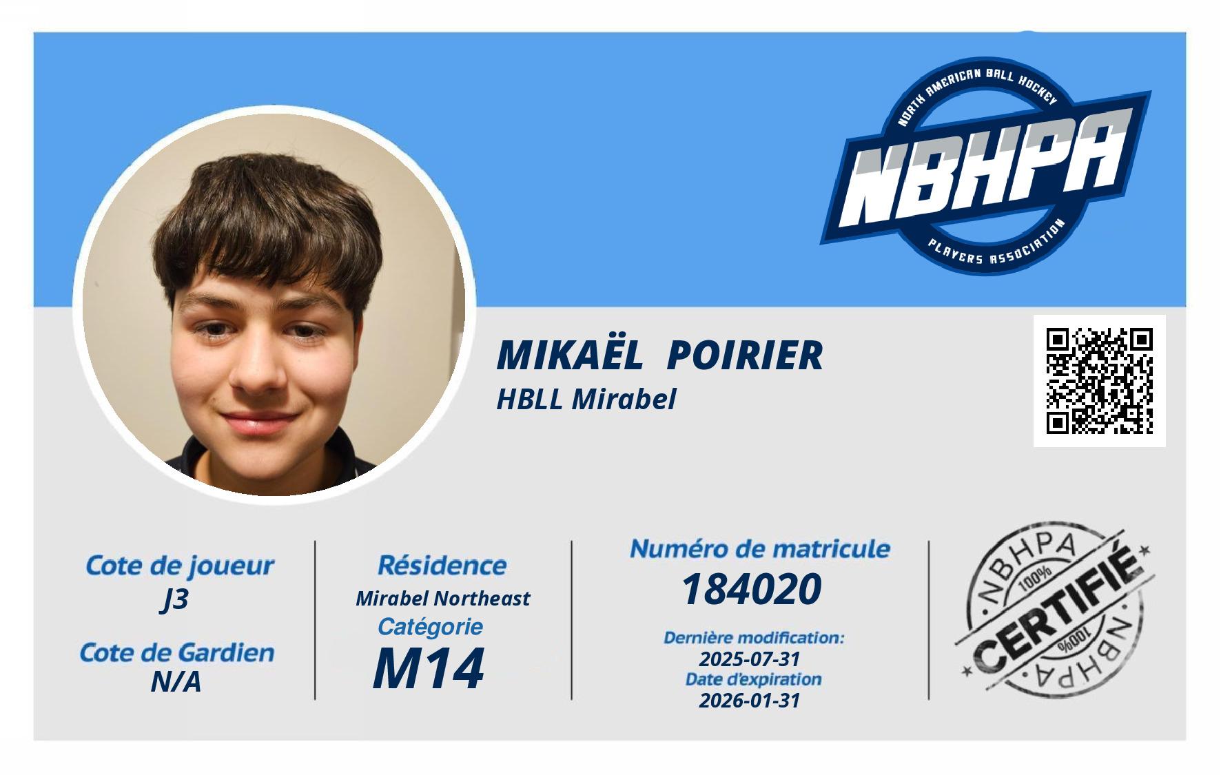 Mikaël  Poirier