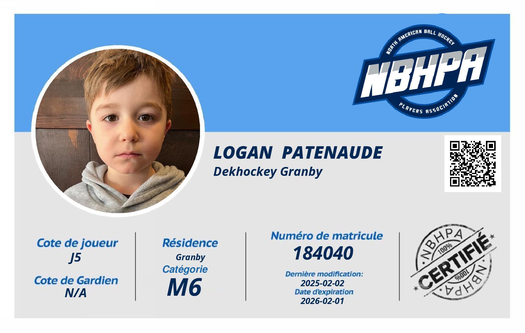 Logan  Patenaude
