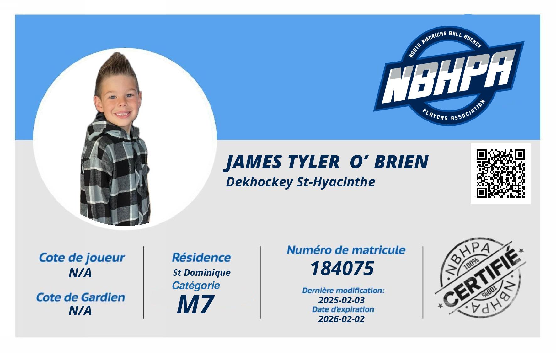 James Tyler  O’Brien