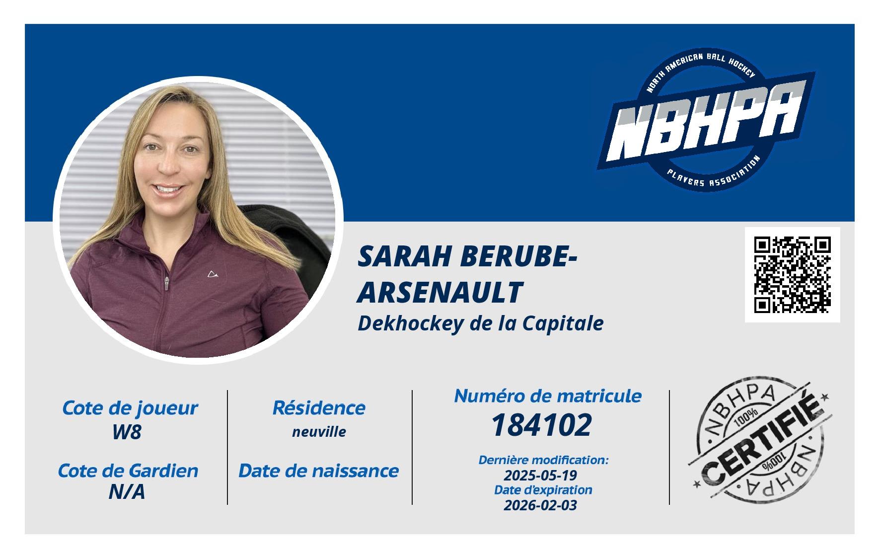 sarah berube-Arsenault 