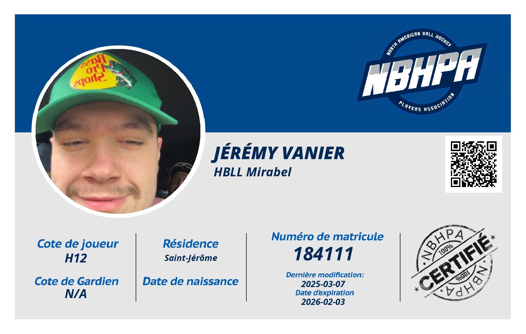 Jérémy Vanier