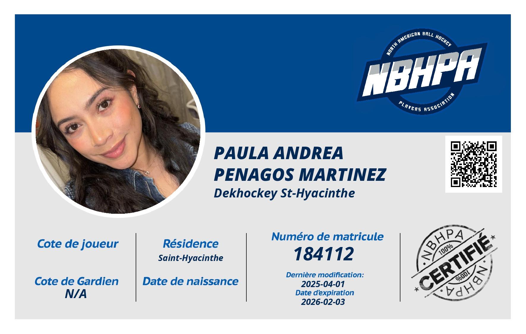 Paula Andrea Penagos Martinez