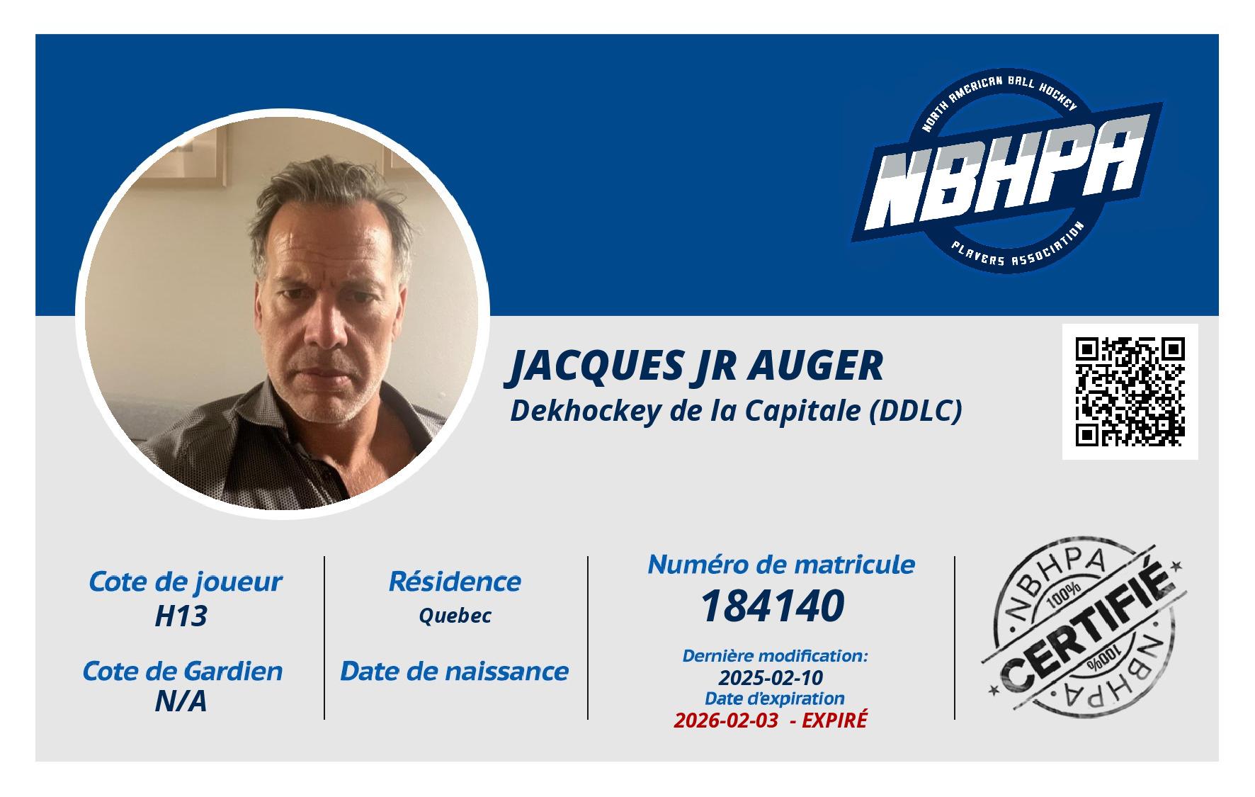 Jacques JR Auger