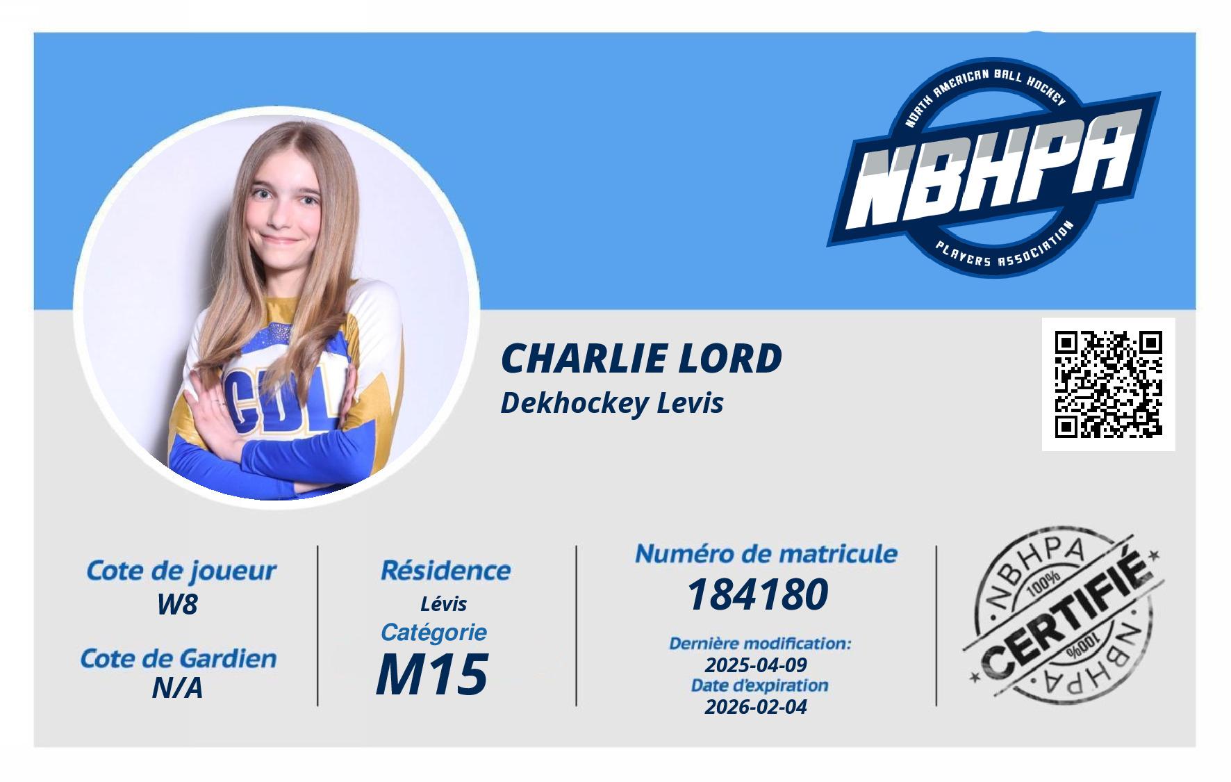 Charlie Lord