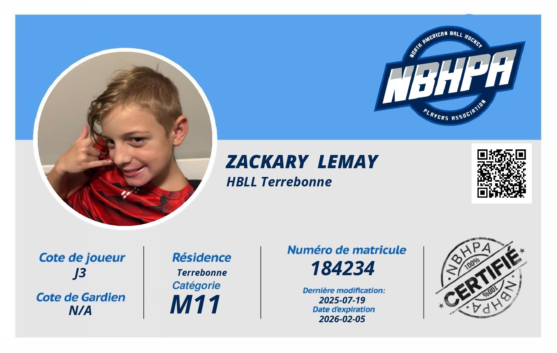 Zackary  Lemay
