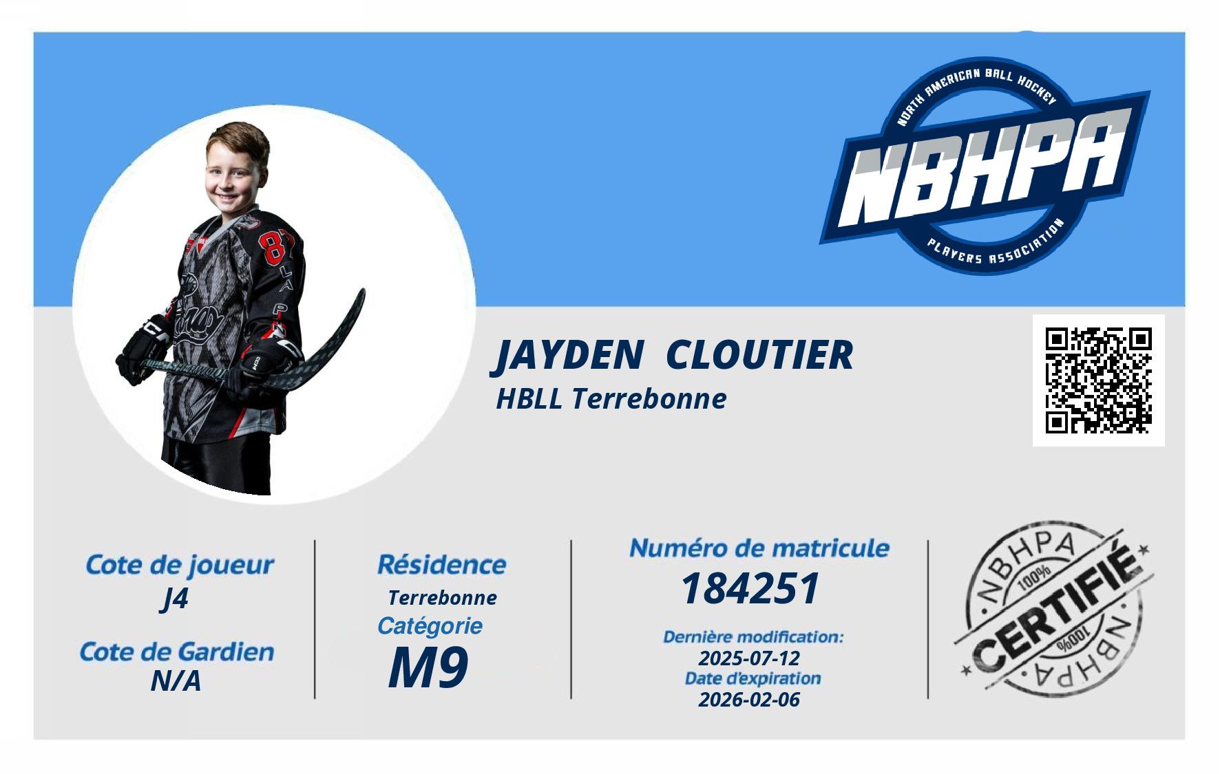 Jayden  Cloutier