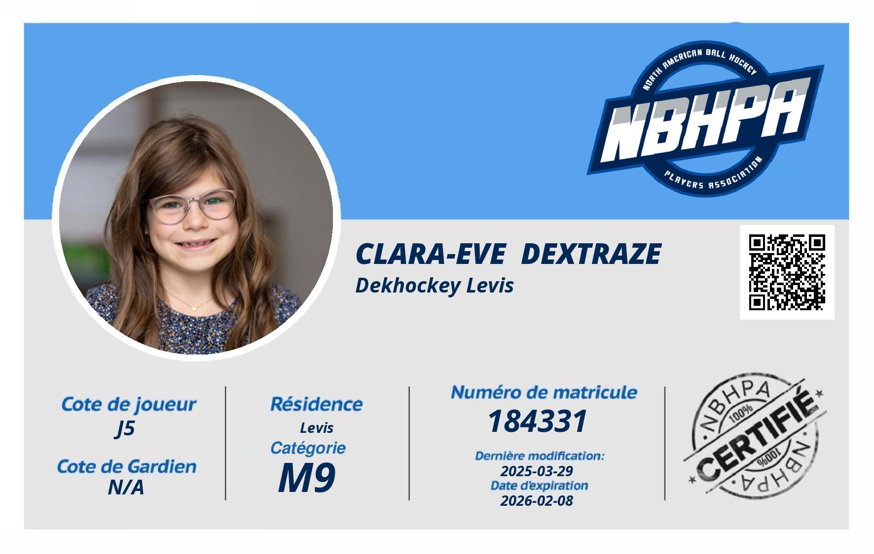 Clara-Eve  Dextraze