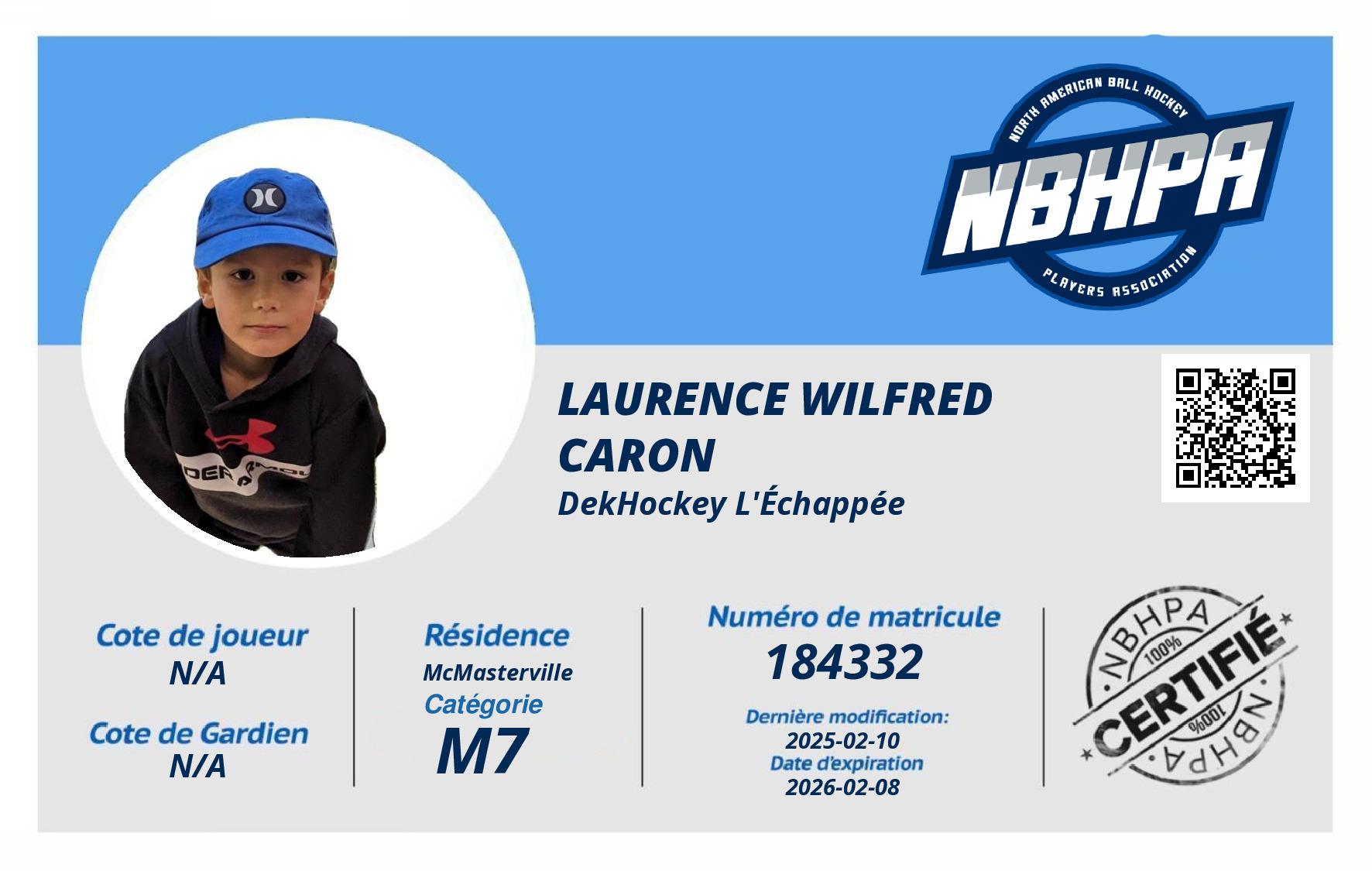 Laurence Wilfred Caron