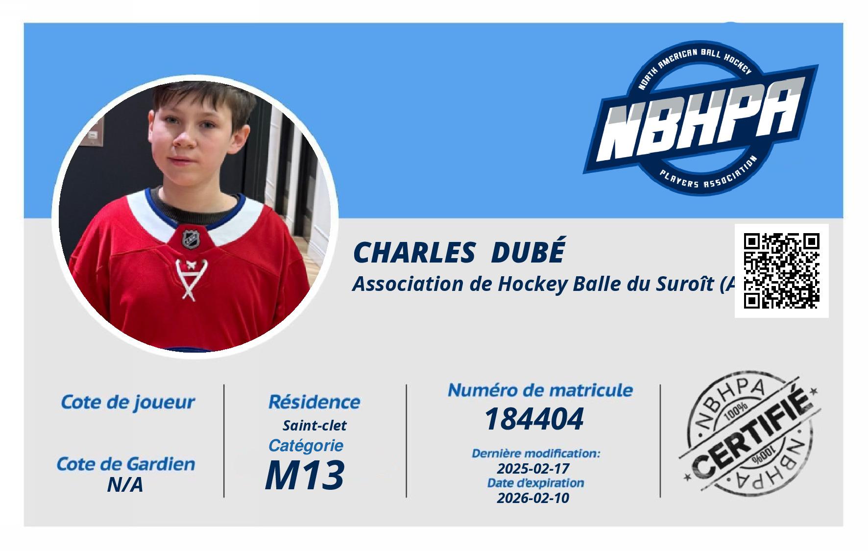 Charles  Dubé 