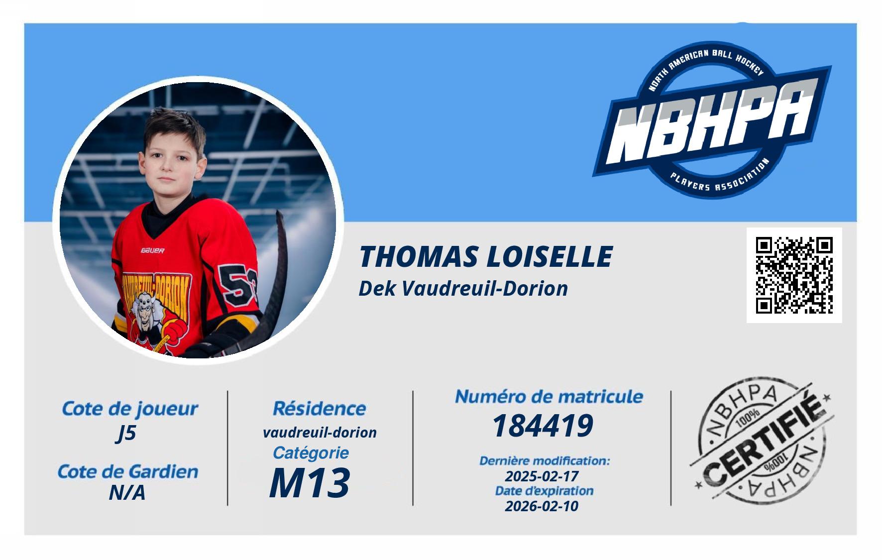 THOMAS LOISELLE