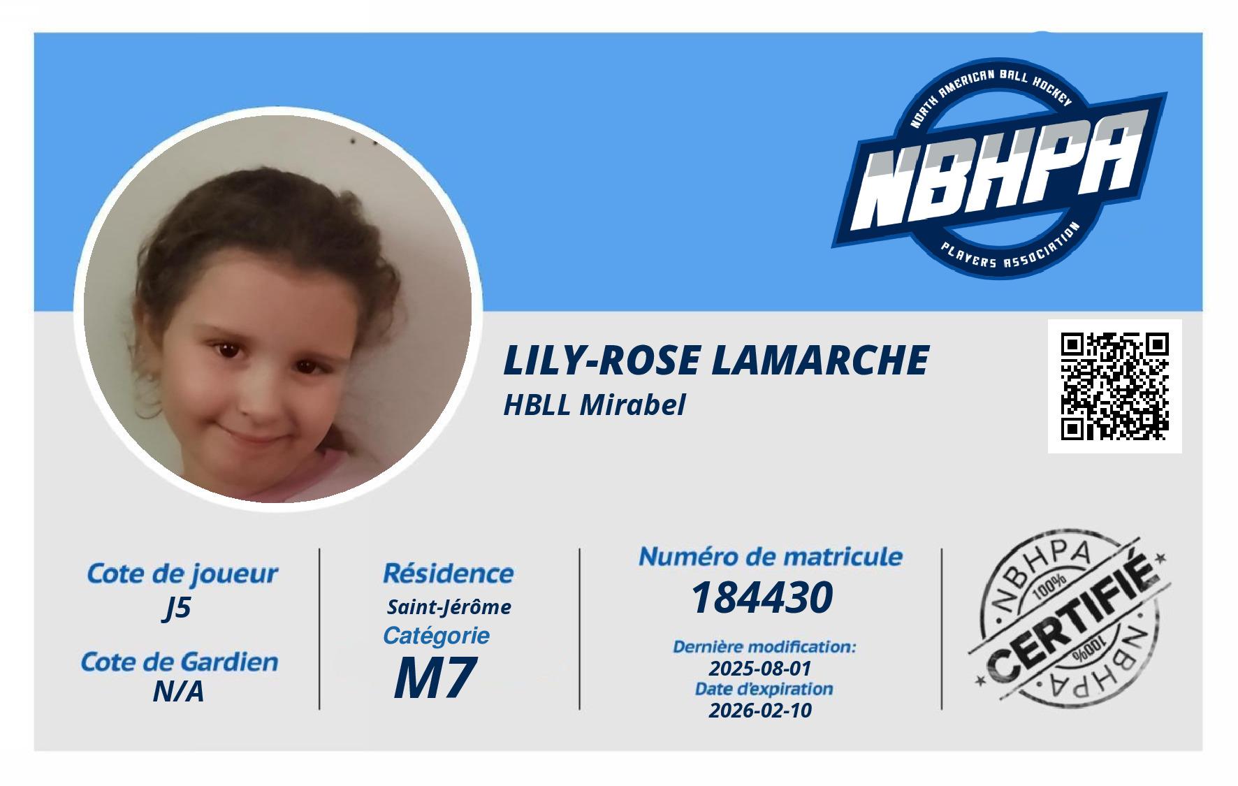 Lily-rose Lamarche