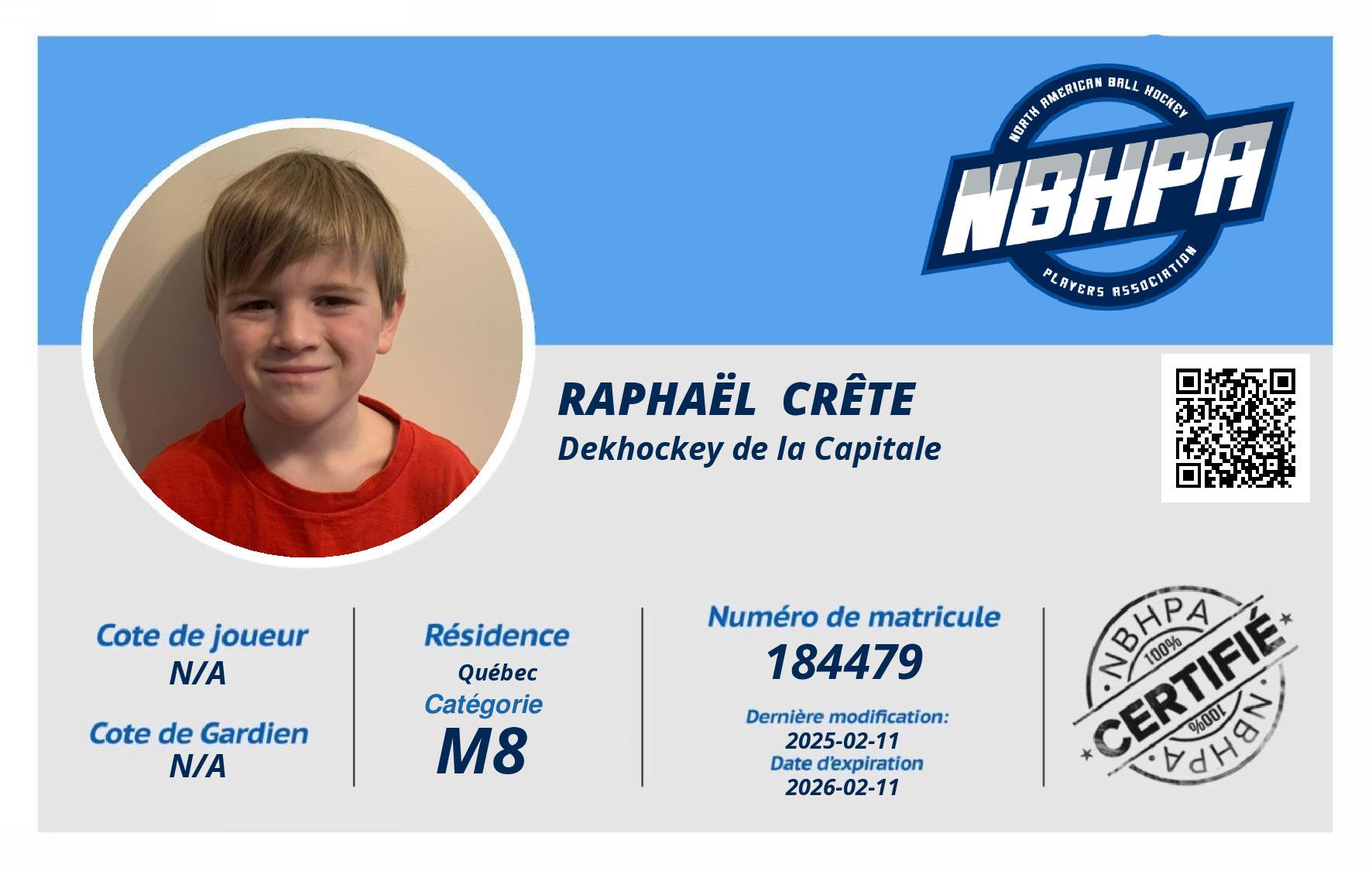 Raphaël  Crête 