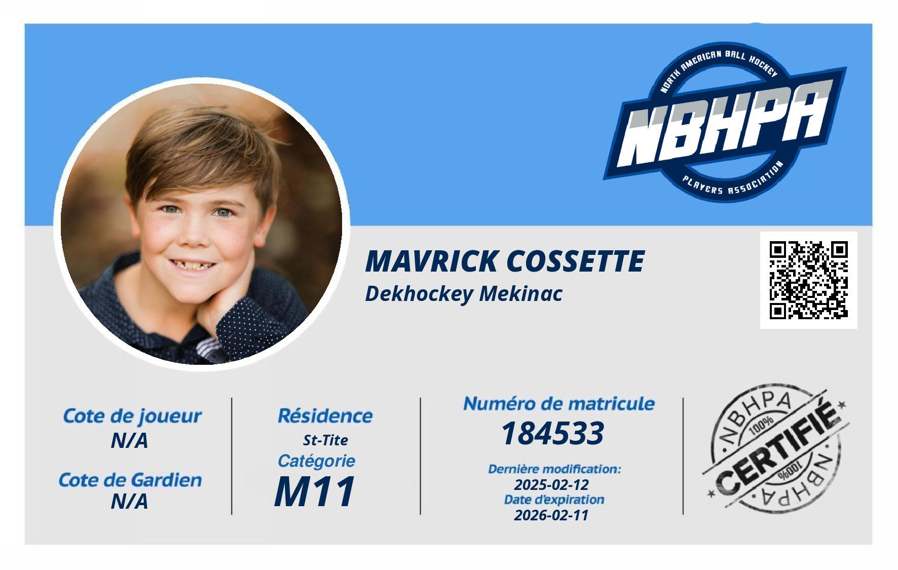 Mavrick Cossette