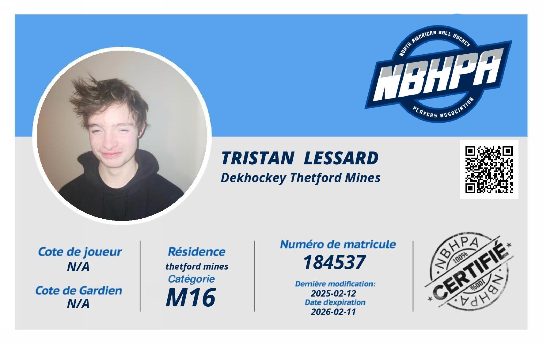 Tristan  Lessard