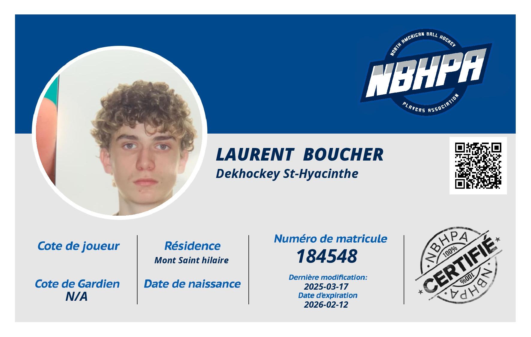 Laurent  Boucher 