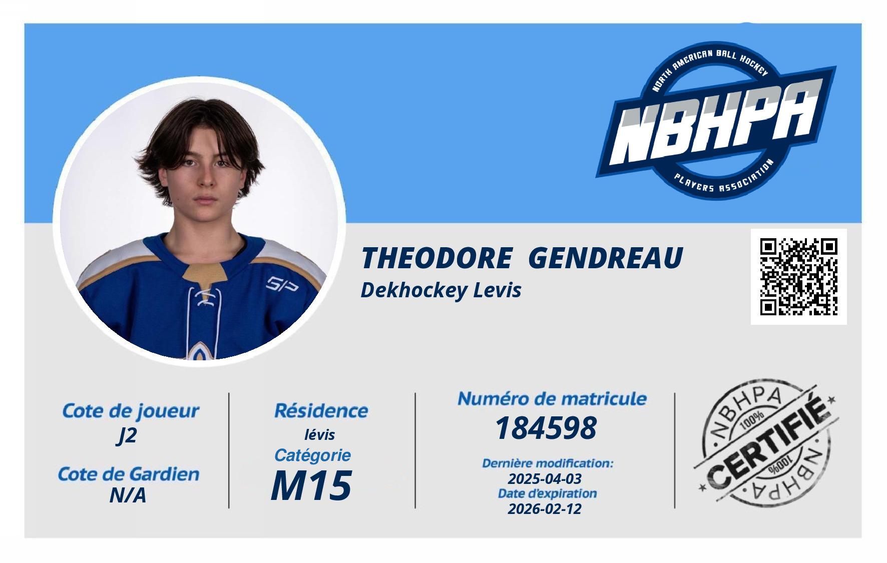 Theodore  Gendreau