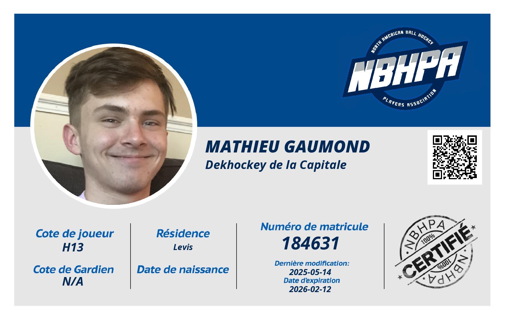 Mathieu Gaumond