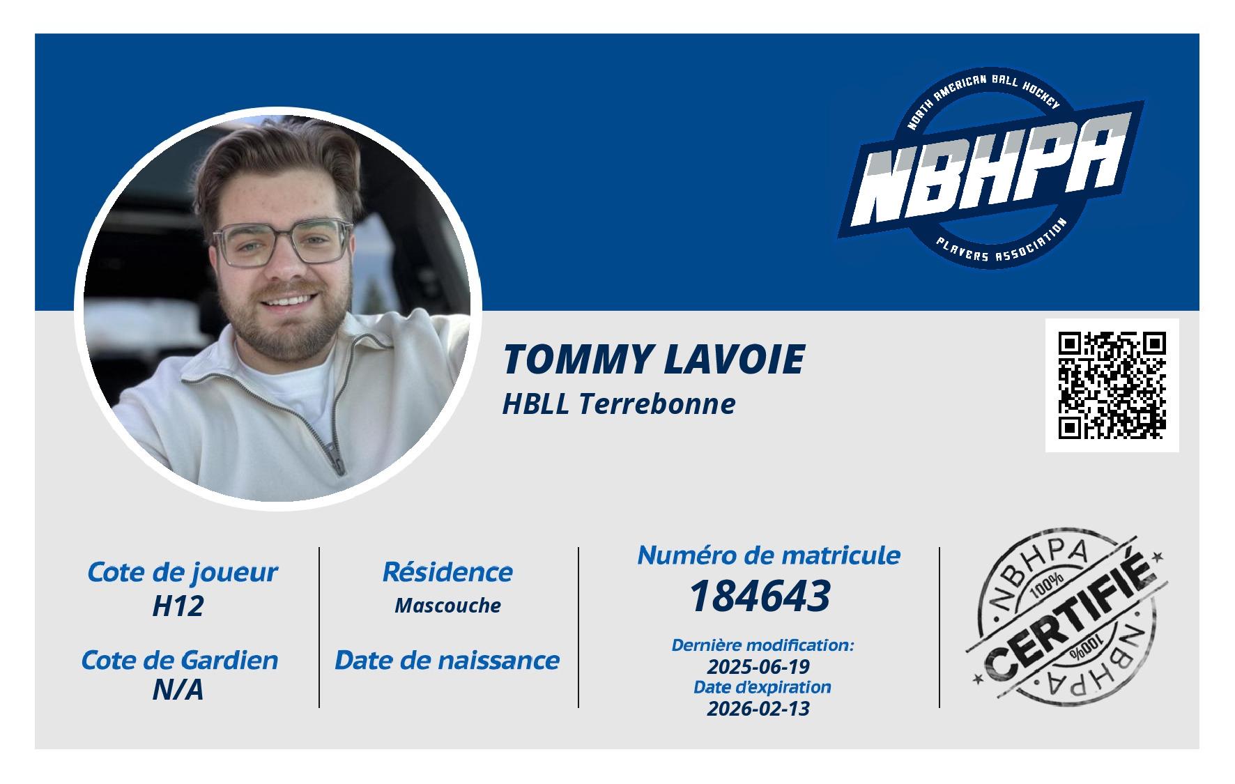 Tommy Lavoie