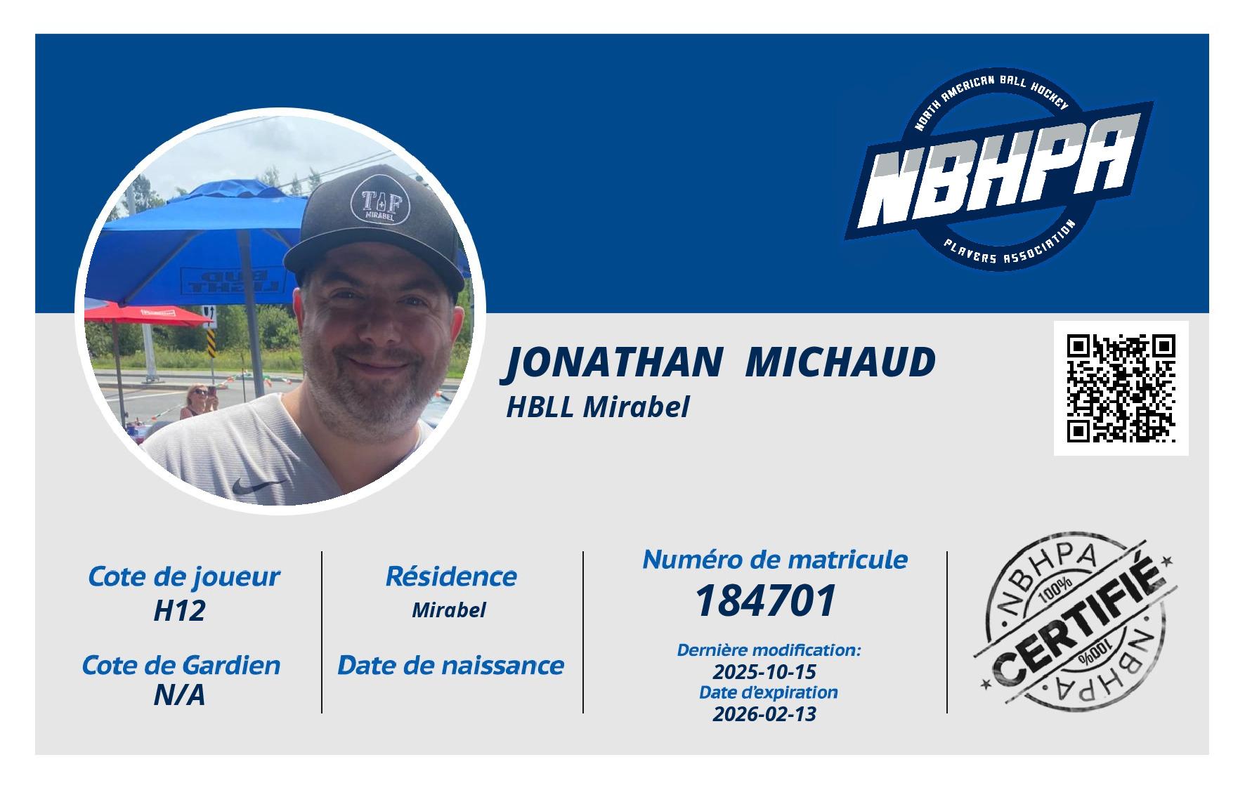 Jonathan  Michaud 