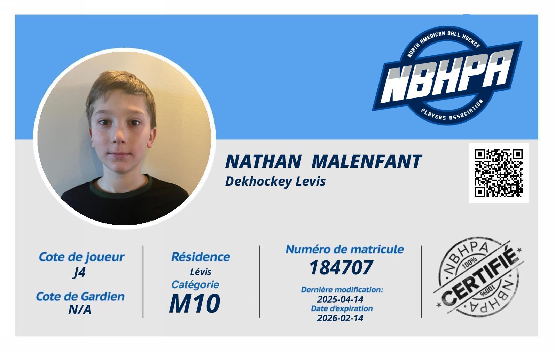 Nathan  Malenfant 