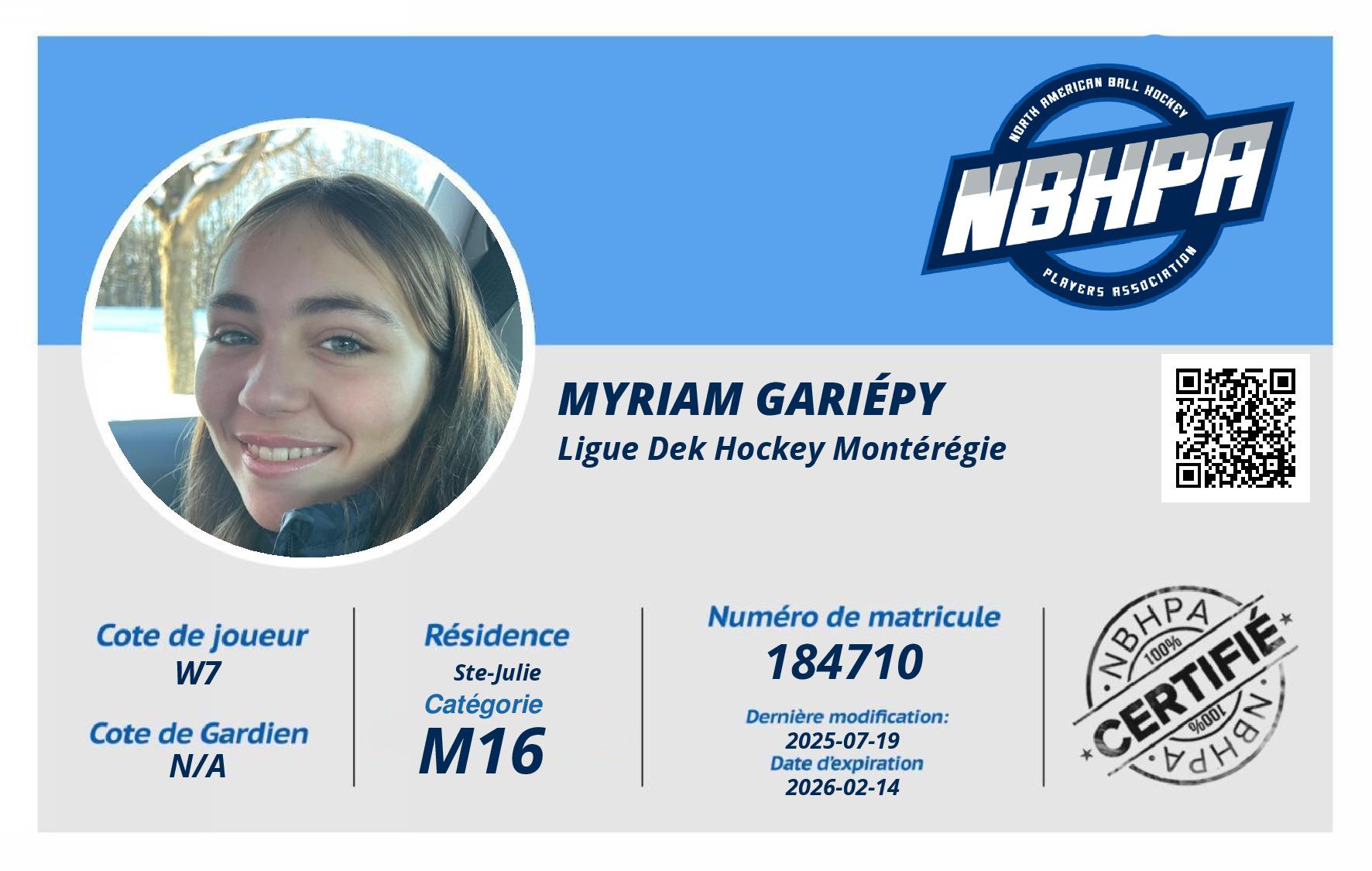 Myriam Gariépy