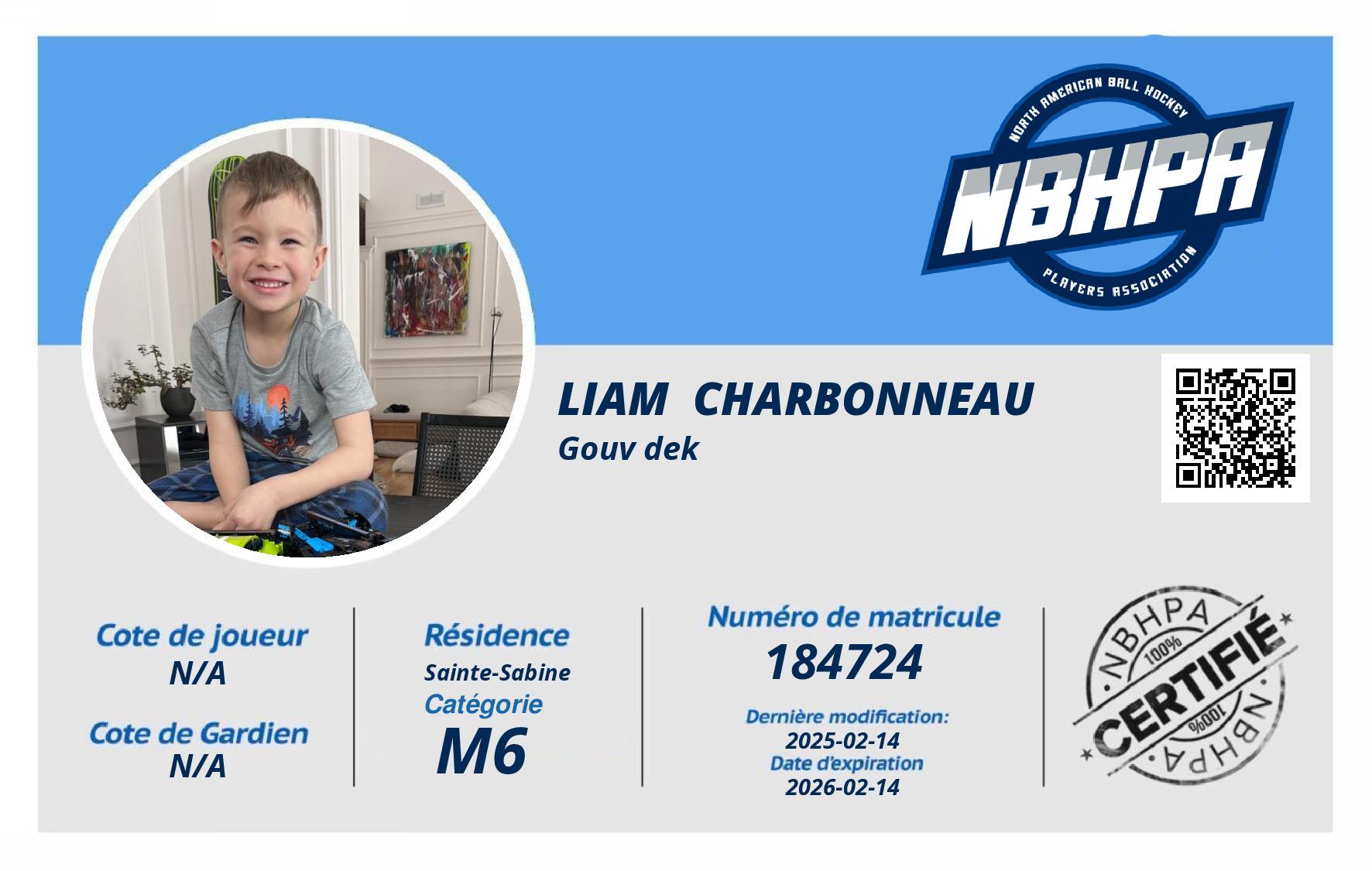 Liam  Charbonneau 