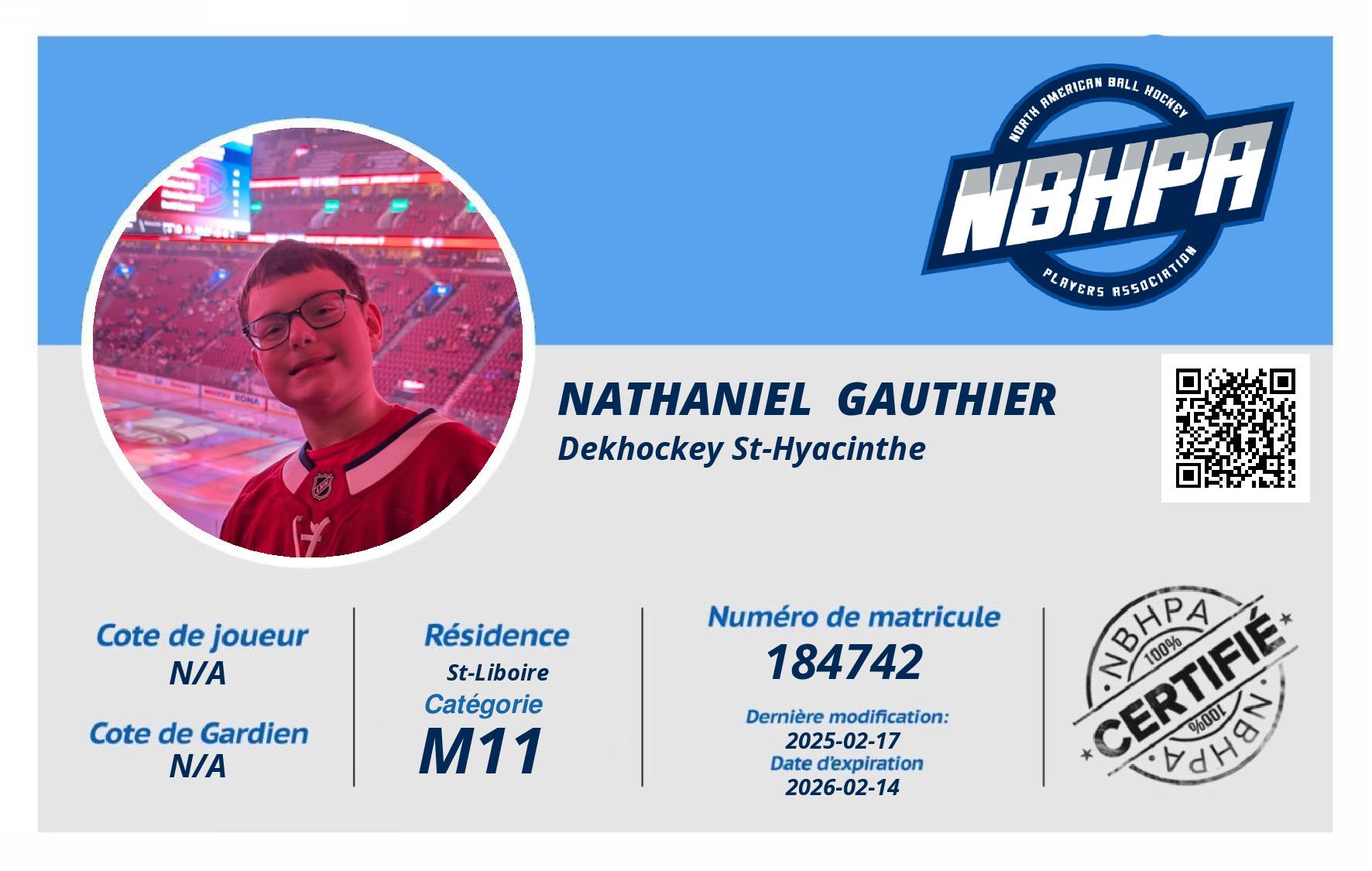Nathaniel  Gauthier 